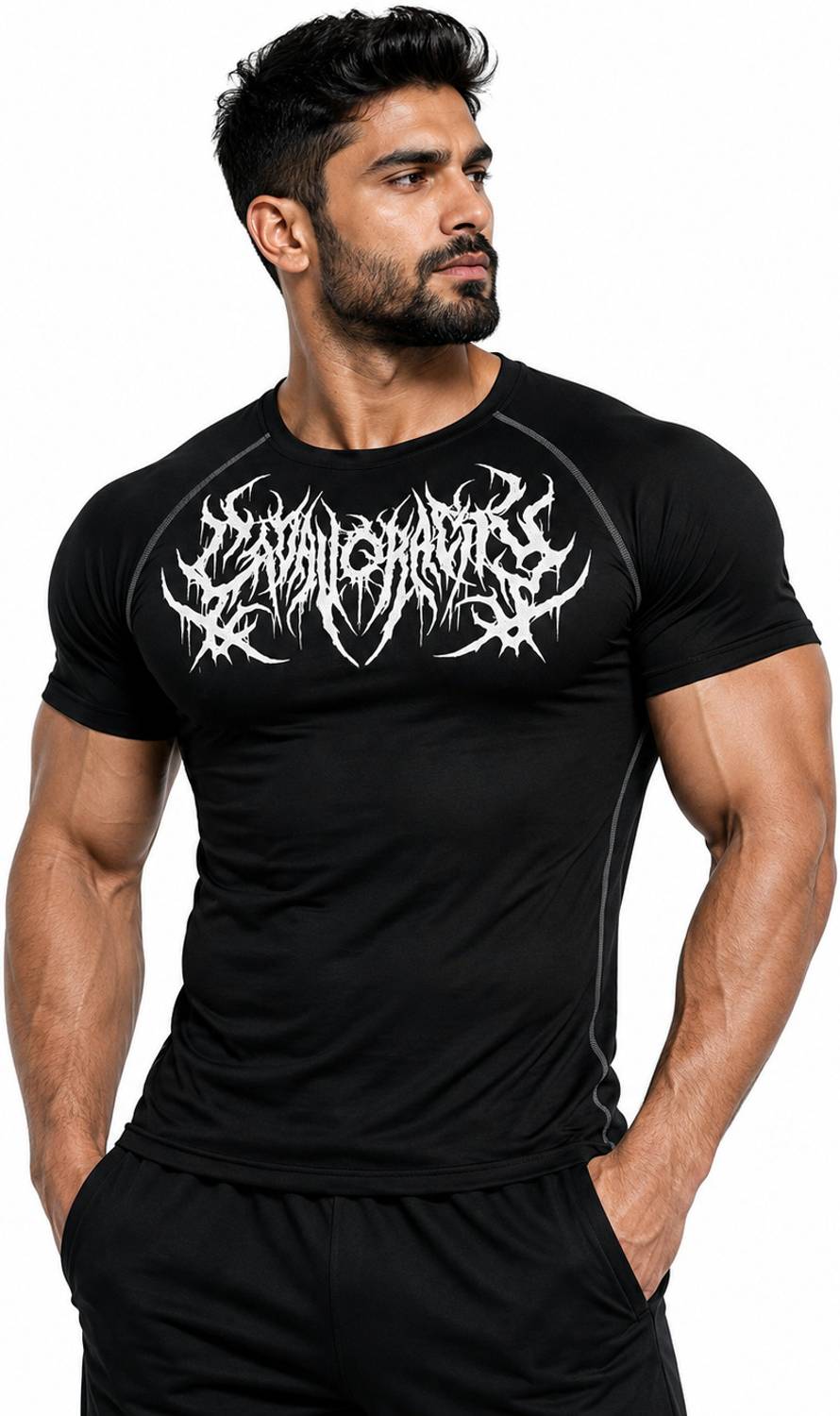 BULLAR Men Black Crew Neck T-Shirt - Image 1