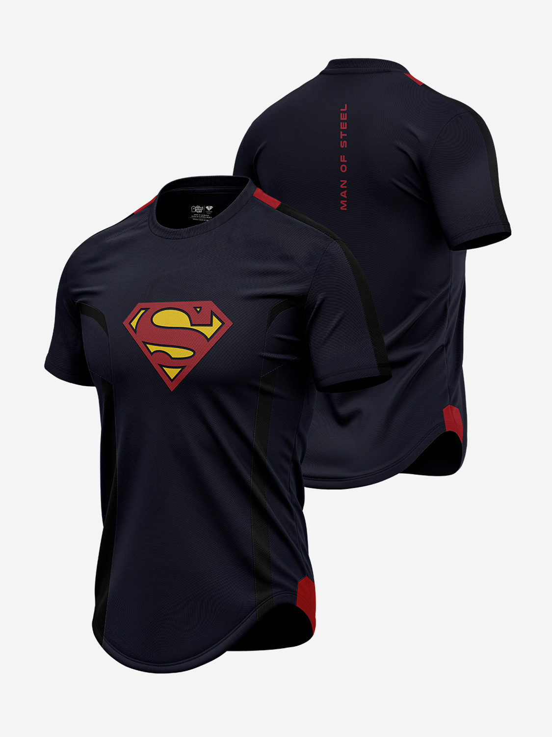 Image of The Souled Store Printed Men Round Neck Navy Blue T-Shirt