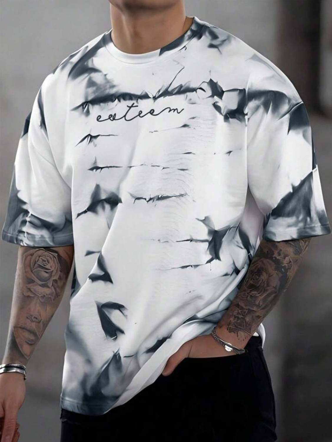 Sili silai Multicolor Men's Round Neck T-Shirt - Image 1