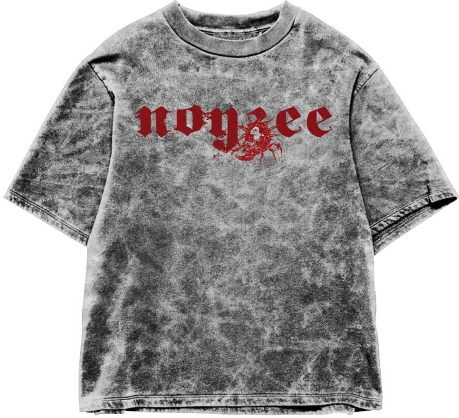 Noyzee Men Grey Printed Round Neck T-Shirt - Image 3
