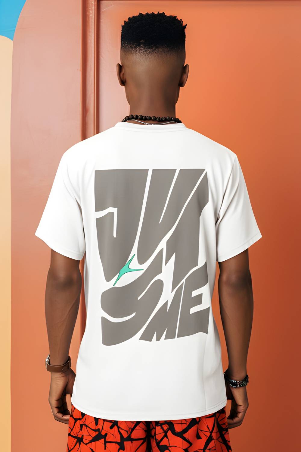 BLAKENTO Typography Men Round Neck White T-Shirt