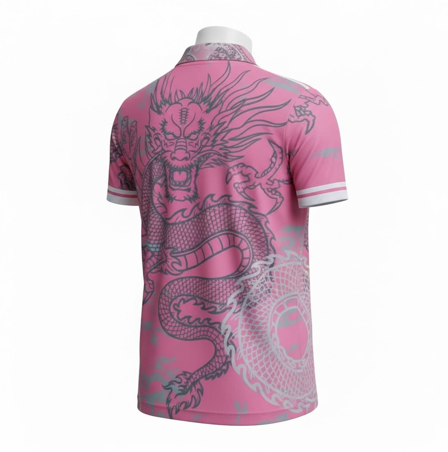 PARALLEL TIMES Men Pink Round Neck T-Shirt - Image 4