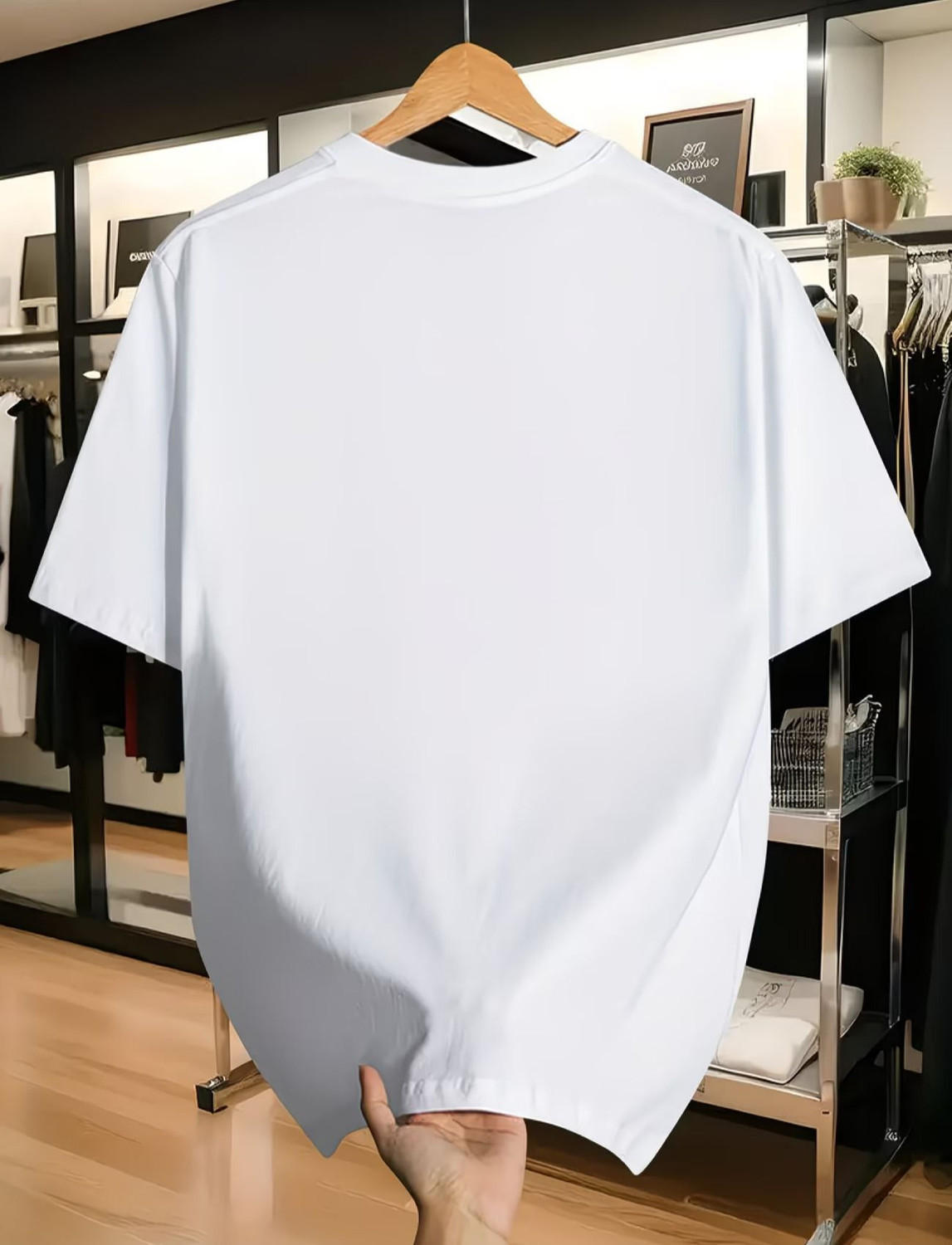 Image of CMS CLOTHING Printed Men Round Neck White T-Shirt