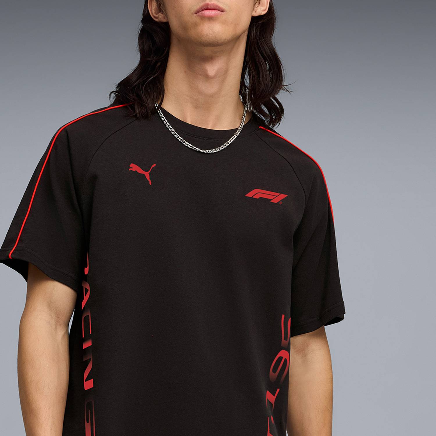 PUMA Solid Men Crew Neck Black T-Shirt - Image 2