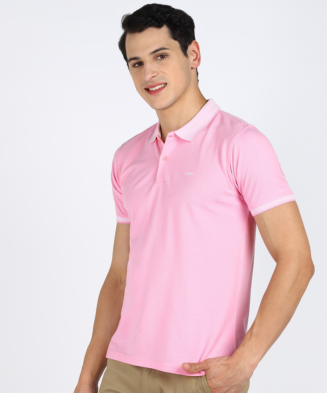 Image of PARK AVENUE Solid Men Polo Neck Red T-Shirt