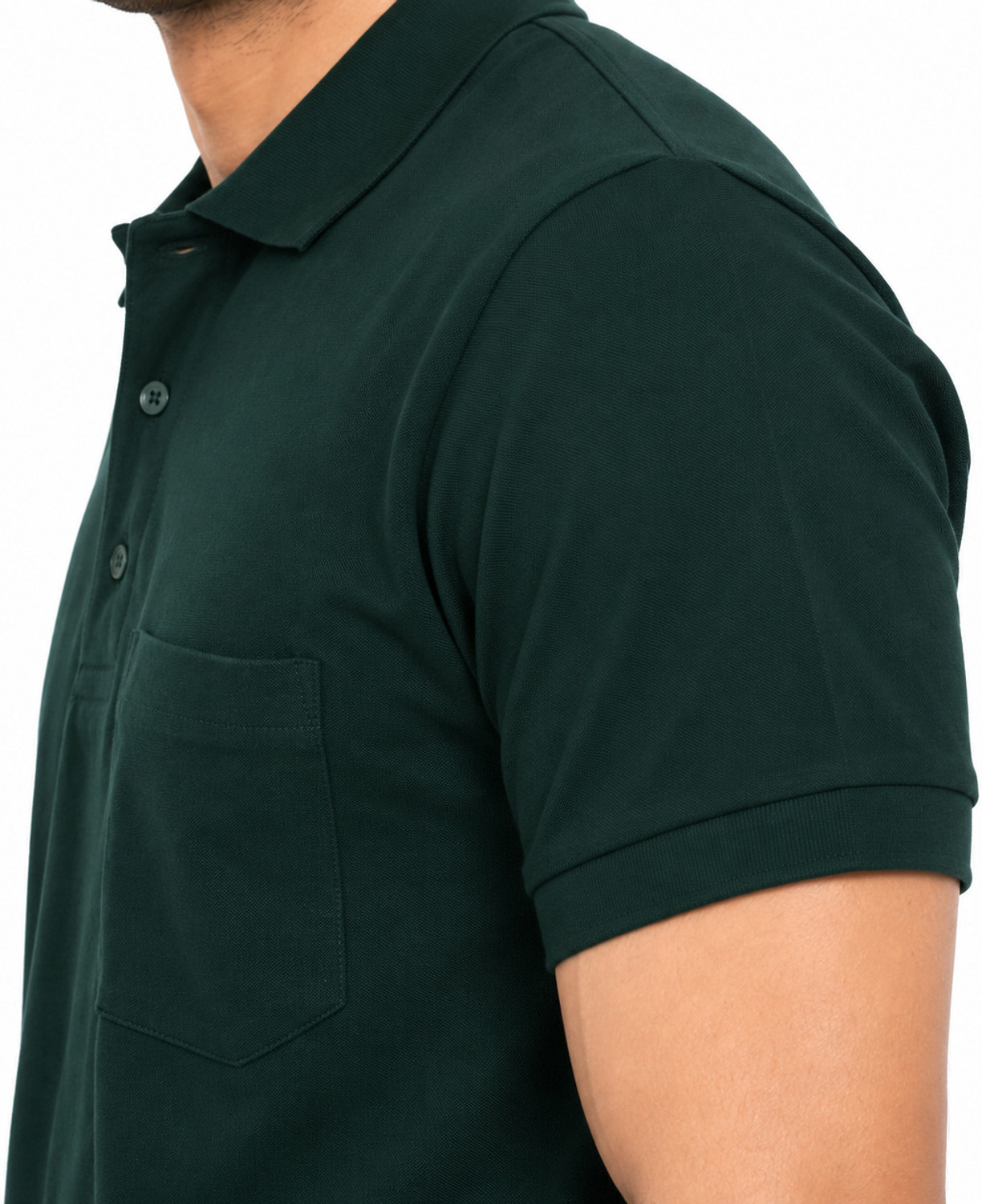 Image of Maintain Solid Men Polo Neck Green T-Shirt