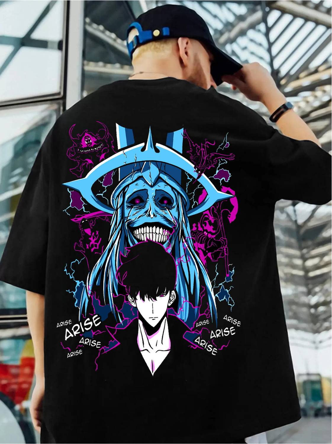 ZEN1FASHION Men Printed Round Neck Pure Cotton Black T-Shirt