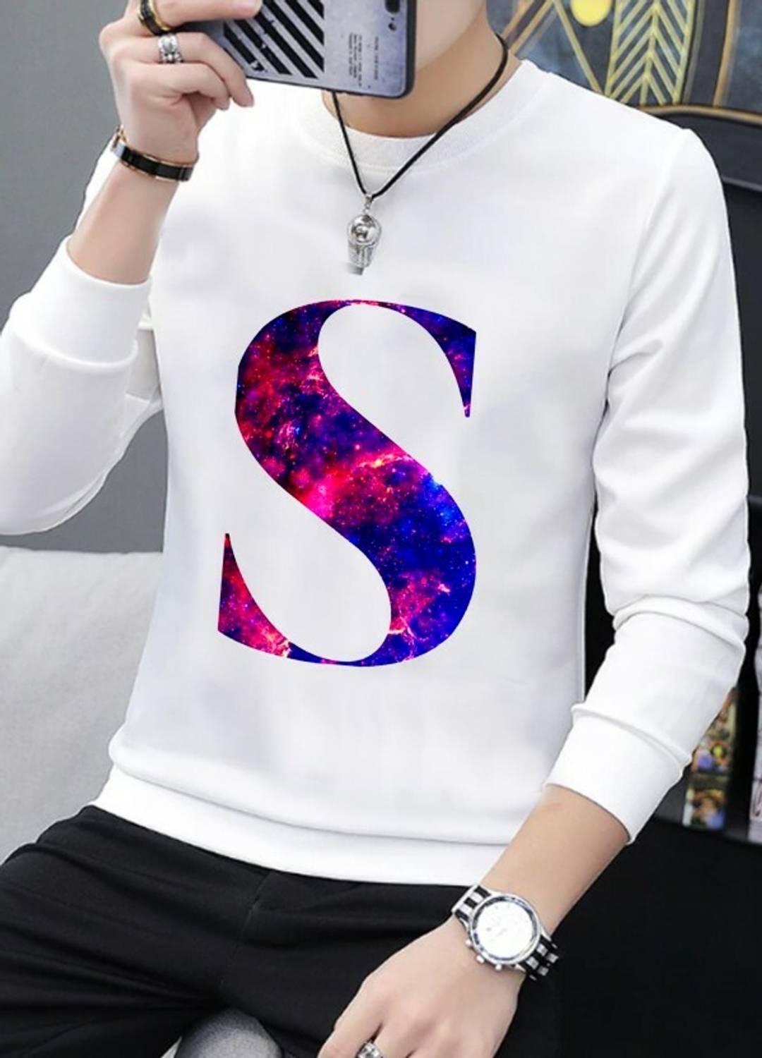 Rd fashion Printed Men Round Neck White T-Shirt
