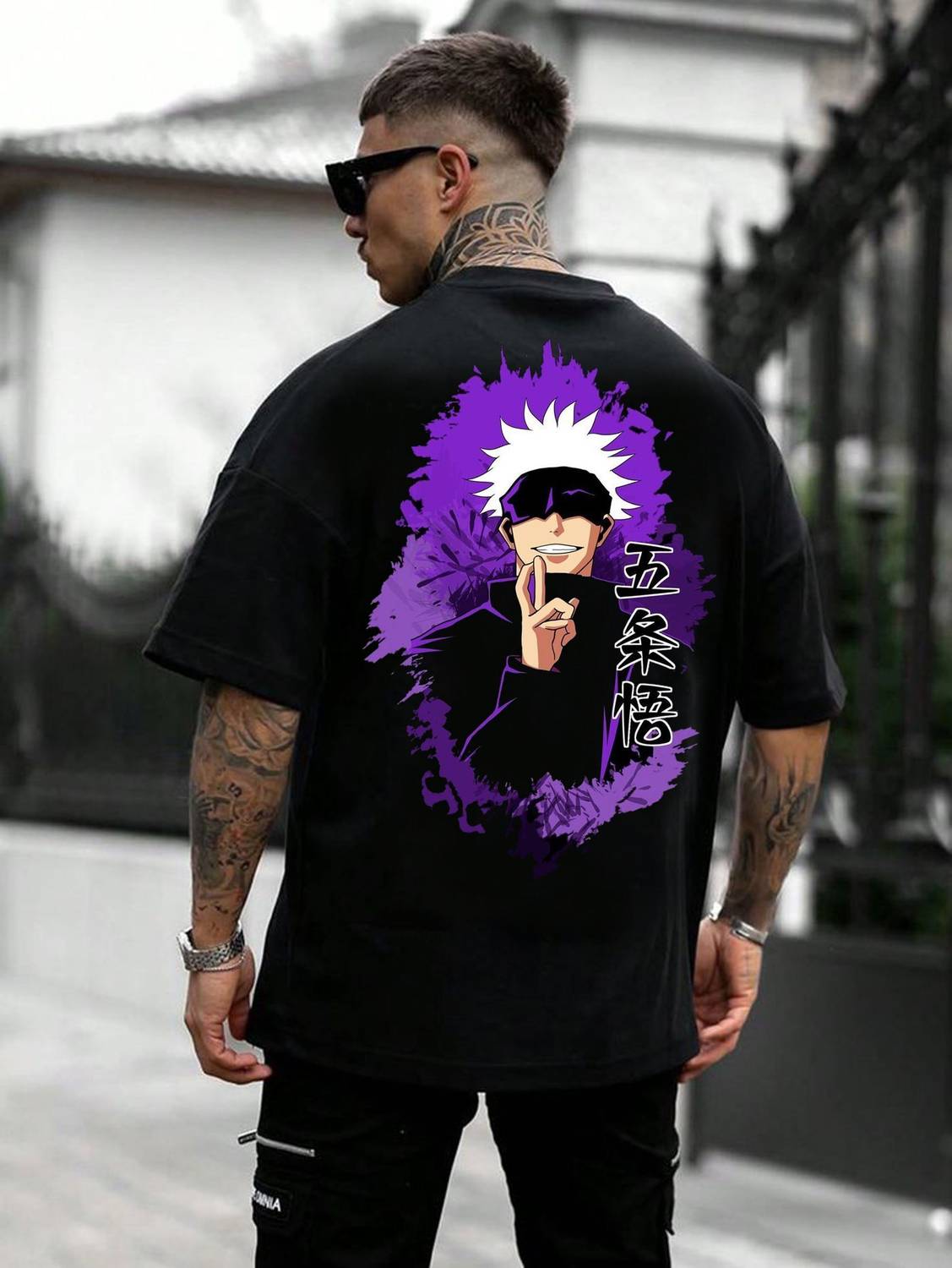 BQF Printed Black Men Round Neck T-Shirt