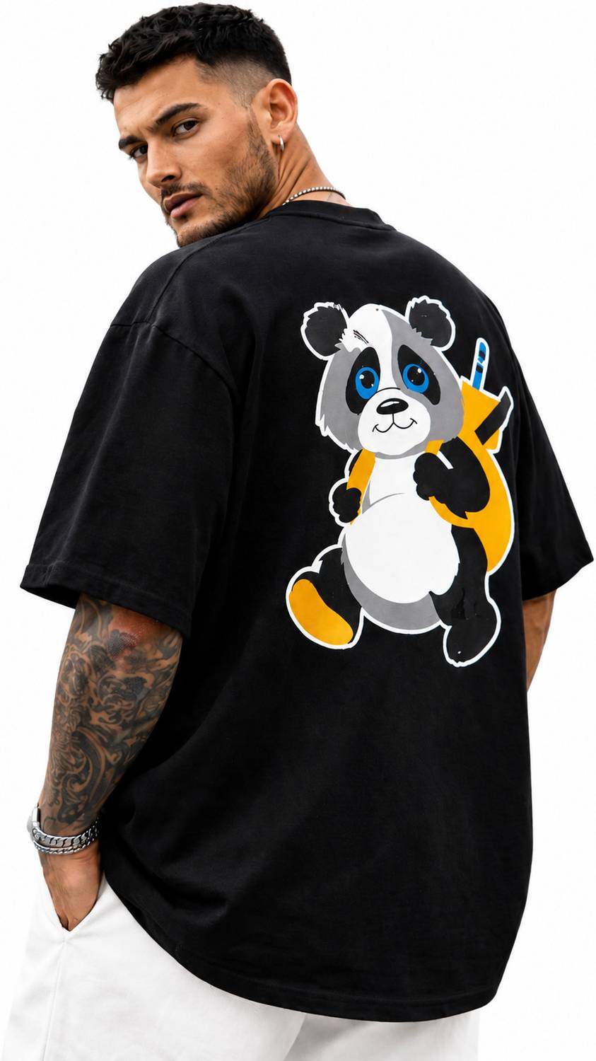 PATOIS Graphic Print Black T-Shirt - Image 4