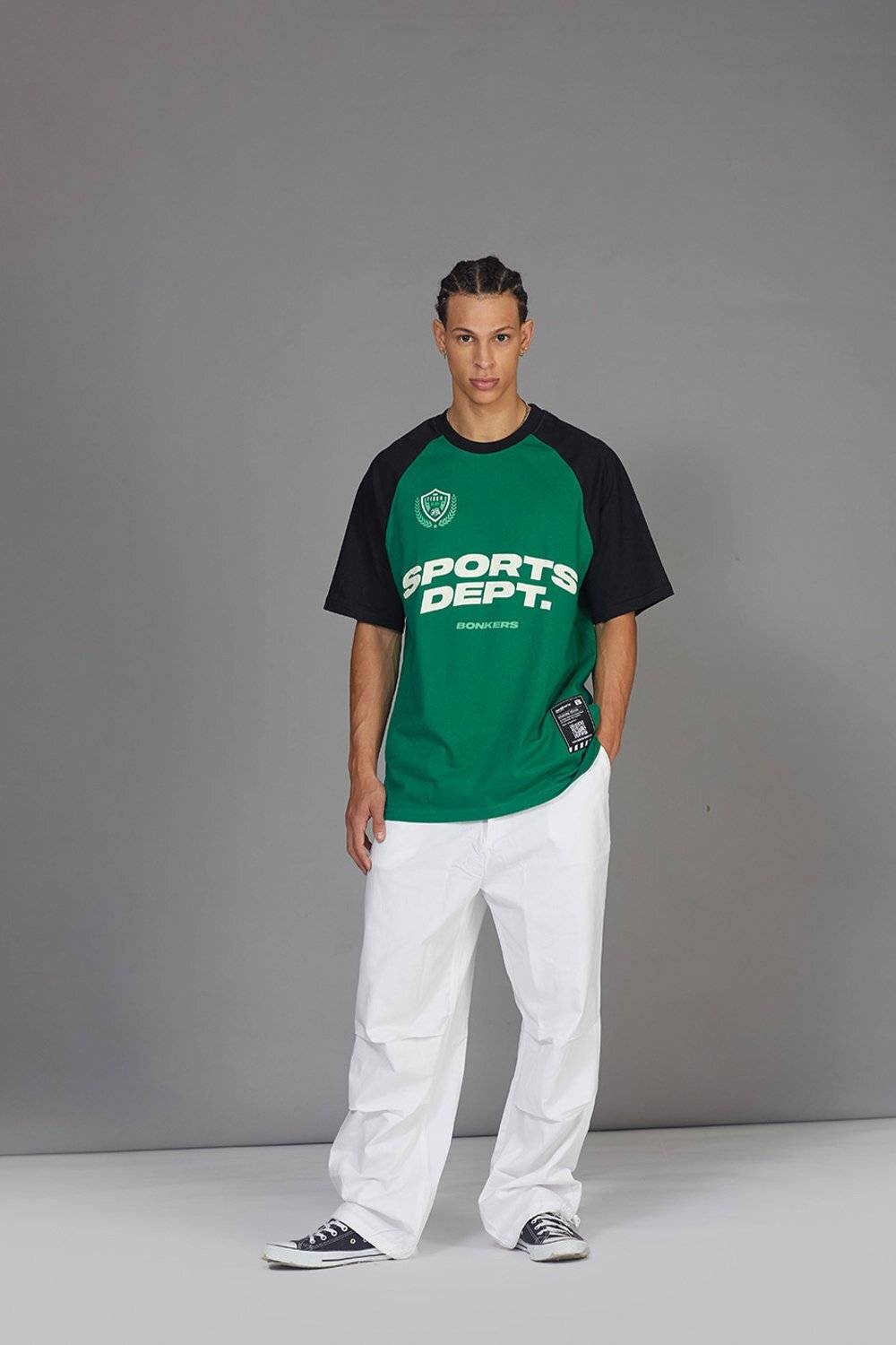 Bonkers Men Green Typography T-Shirt