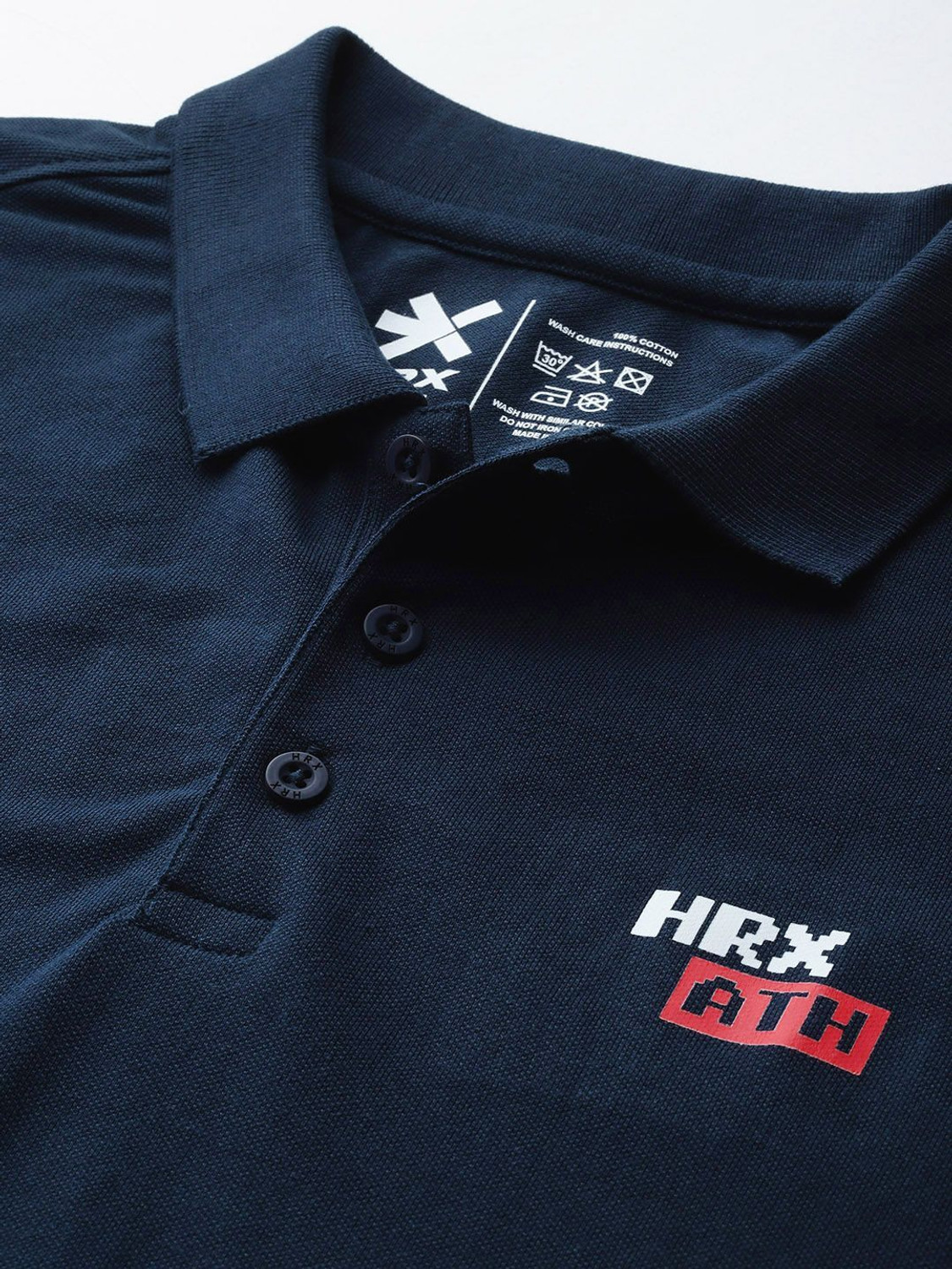 Image of HRX by Hrithik Roshan Solid Men Polo Neck Yellow T-Shirt