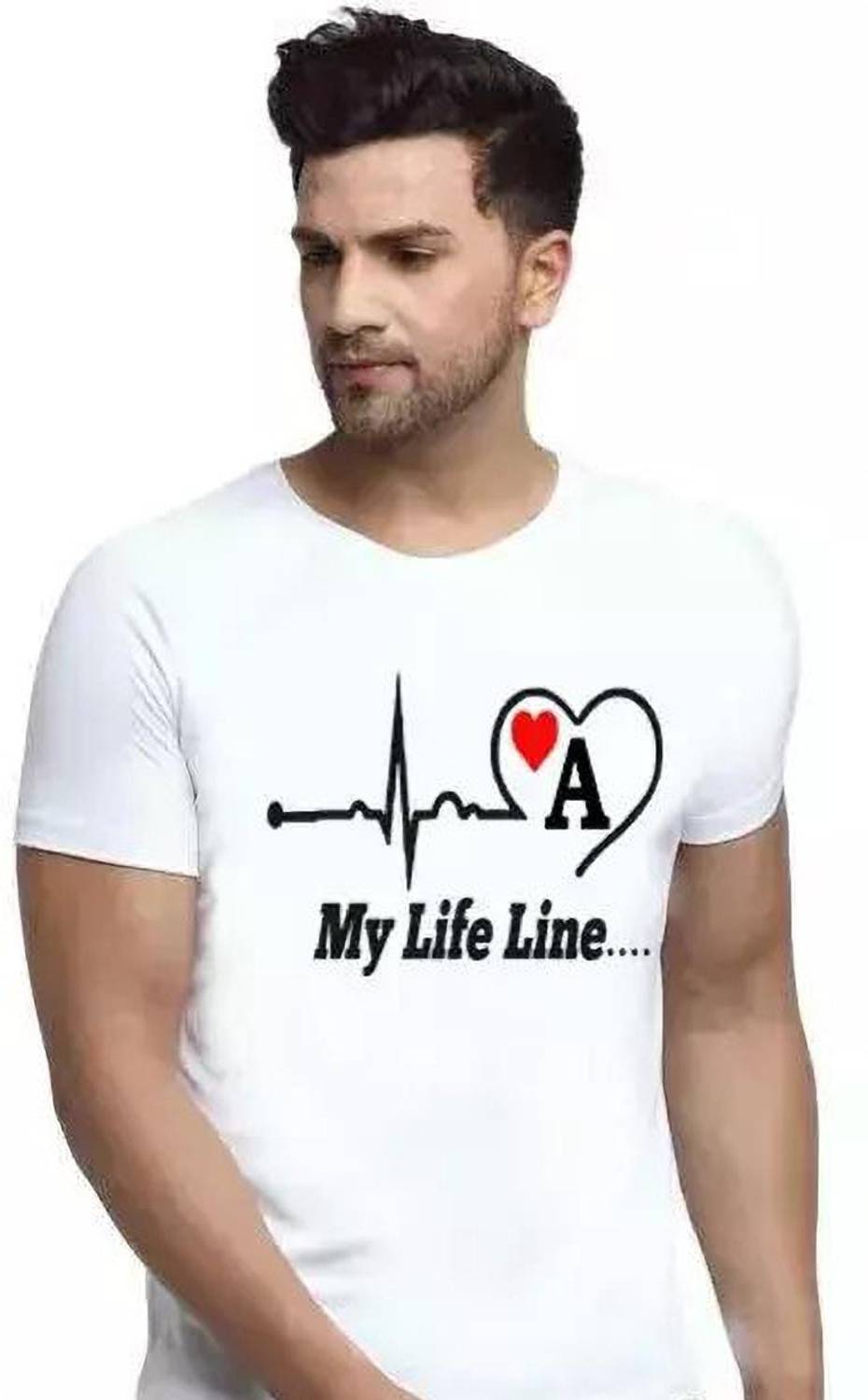 andani gift gallery Printed Men Round Neck White T-Shirt