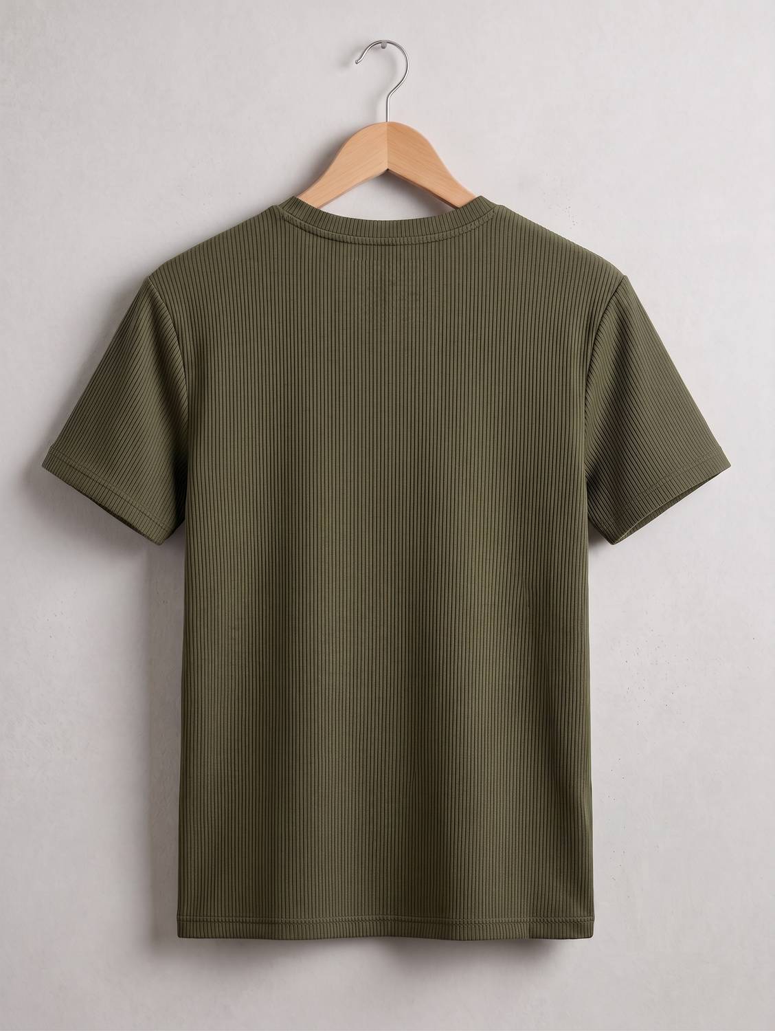fashion globe Men Round Neck Dark Green T-Shirt Pack of 2 - Image 3