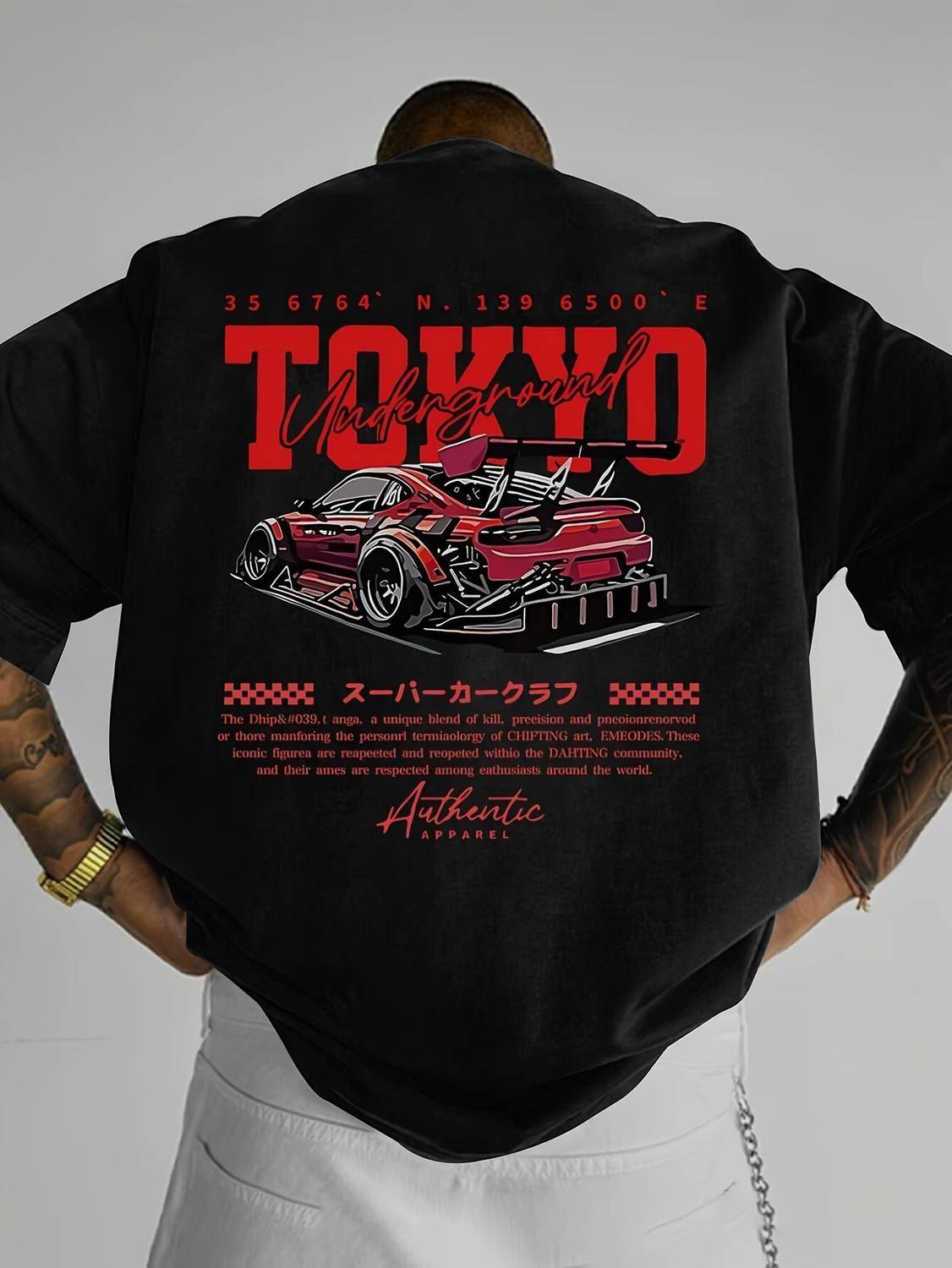 Jaiveerapparels Men Black Typography T-Shirt - Image 1