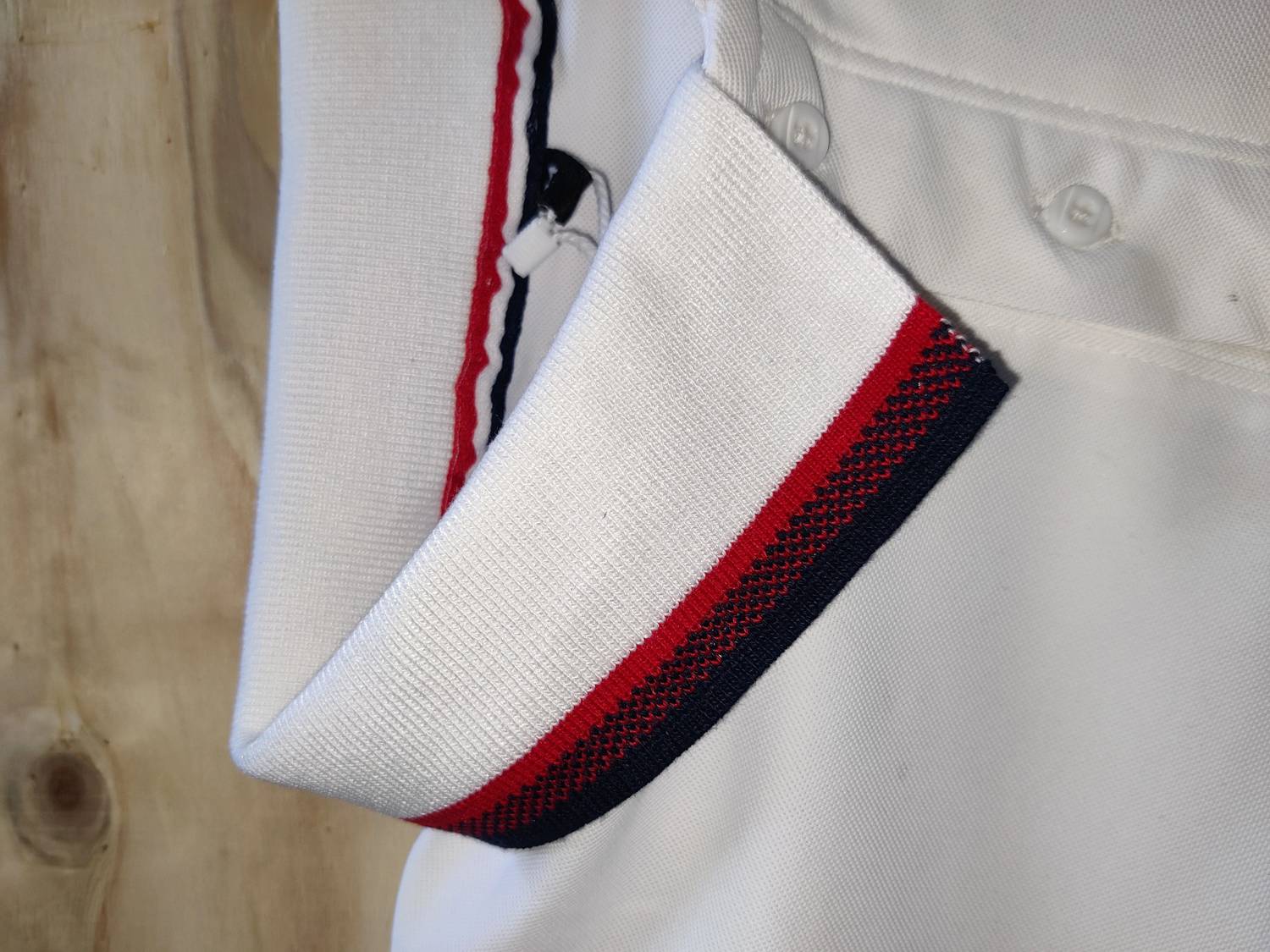 ABSTER Solid Men Polo Neck White T-Shirt - Image 4