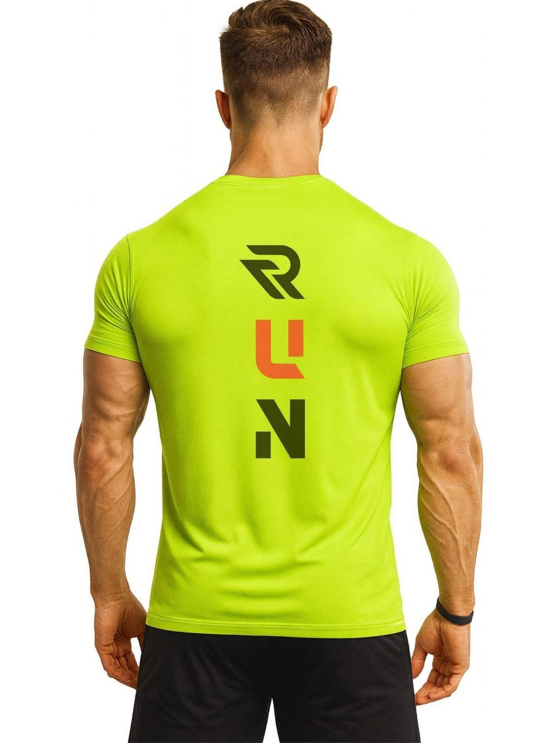 3colors Printed Men Round Neck Green T-Shirt