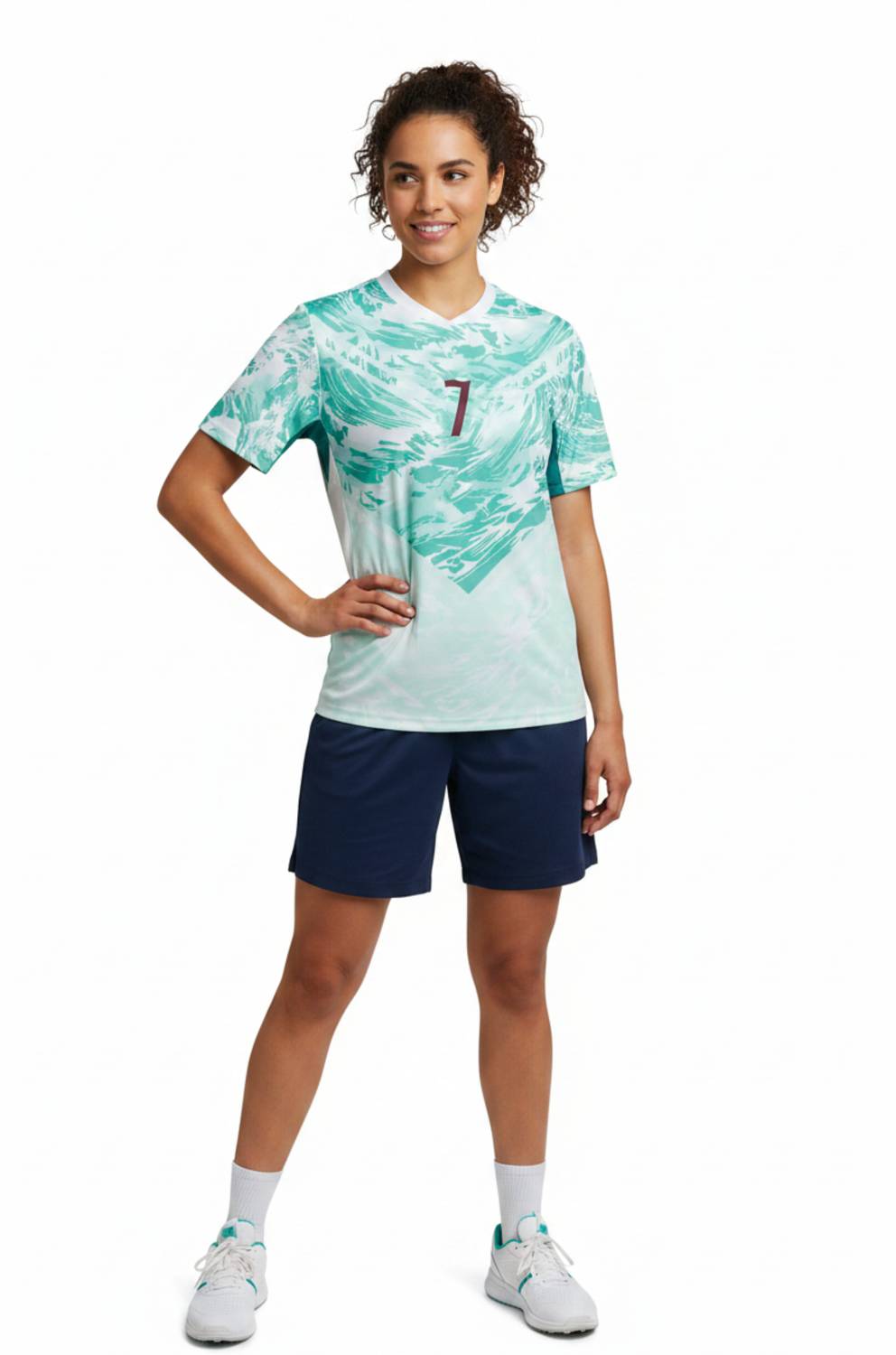 SIVAAS Graphic Print Women Round Neck White T-Shirt - Image 2