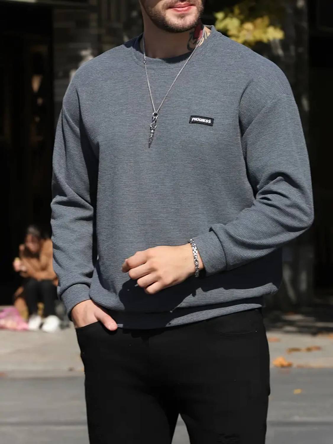 sti Full Sleeve Solid Men Sweatshirt - Image 4