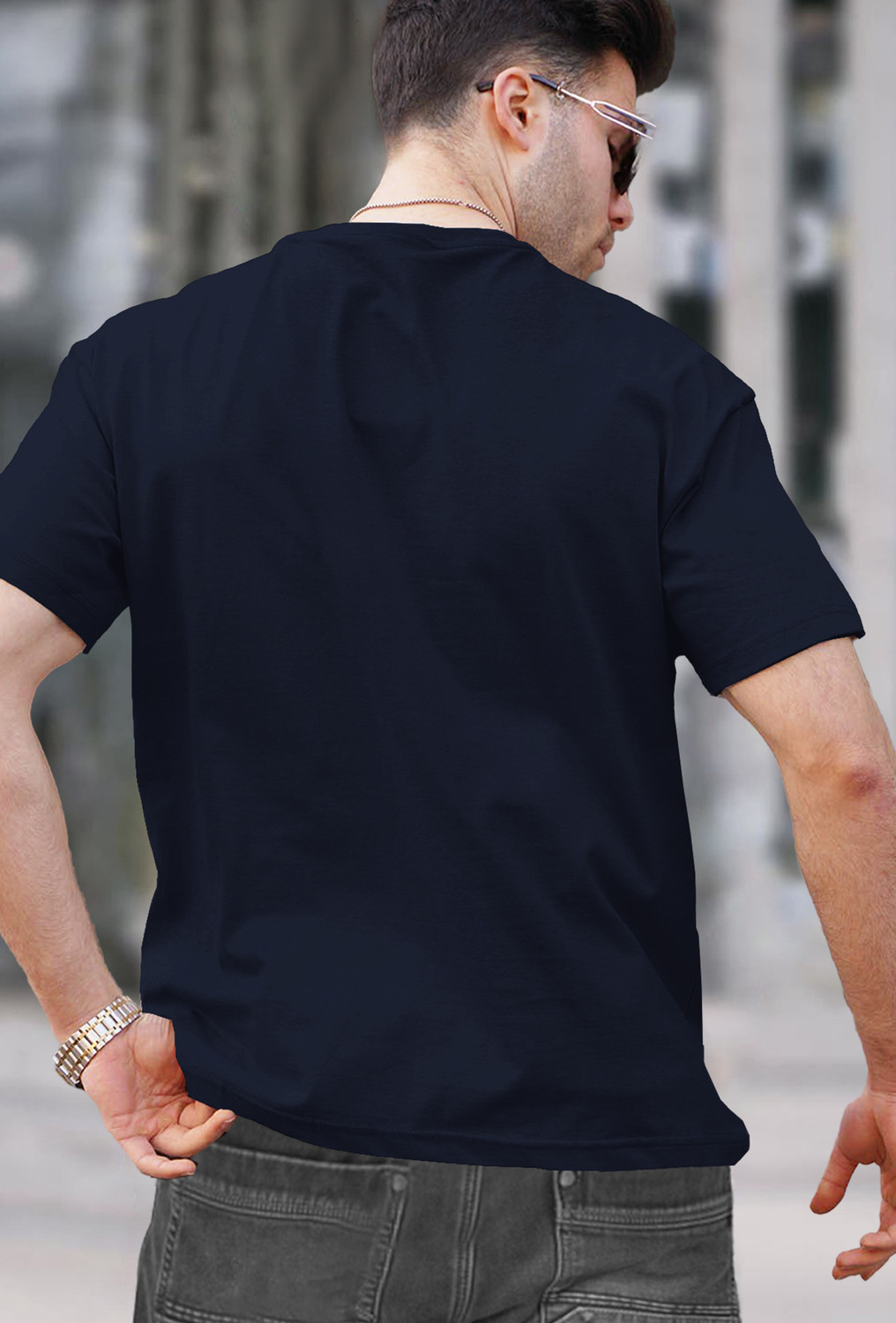 Image of TRIPR Solid Men Round Neck Multicolor T-Shirt