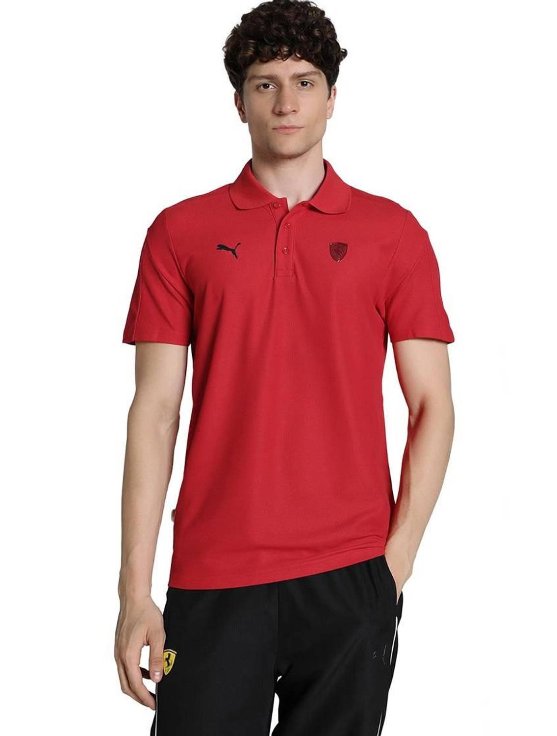PUMA Solid Men Round Neck Red T-Shirt - Buy PUMA Solid Men Round