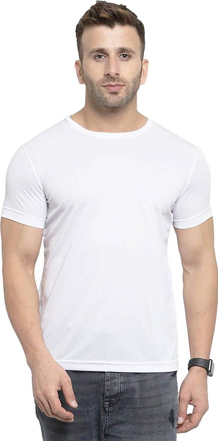 Farlucci Men White Round Neck T-Shirt - Image 4