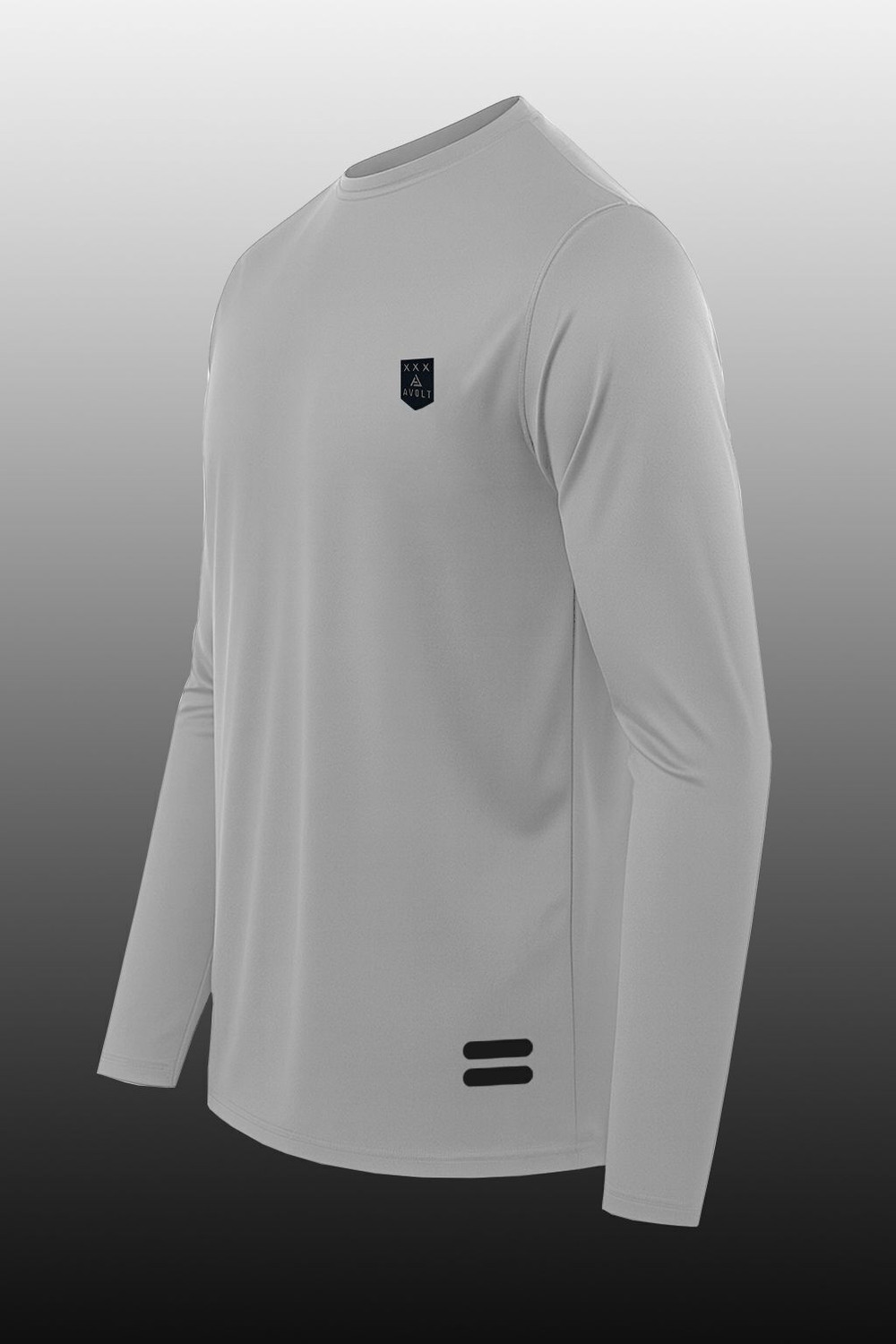 Image of AVOLT Self Design Men Round Neck Grey T-Shirt