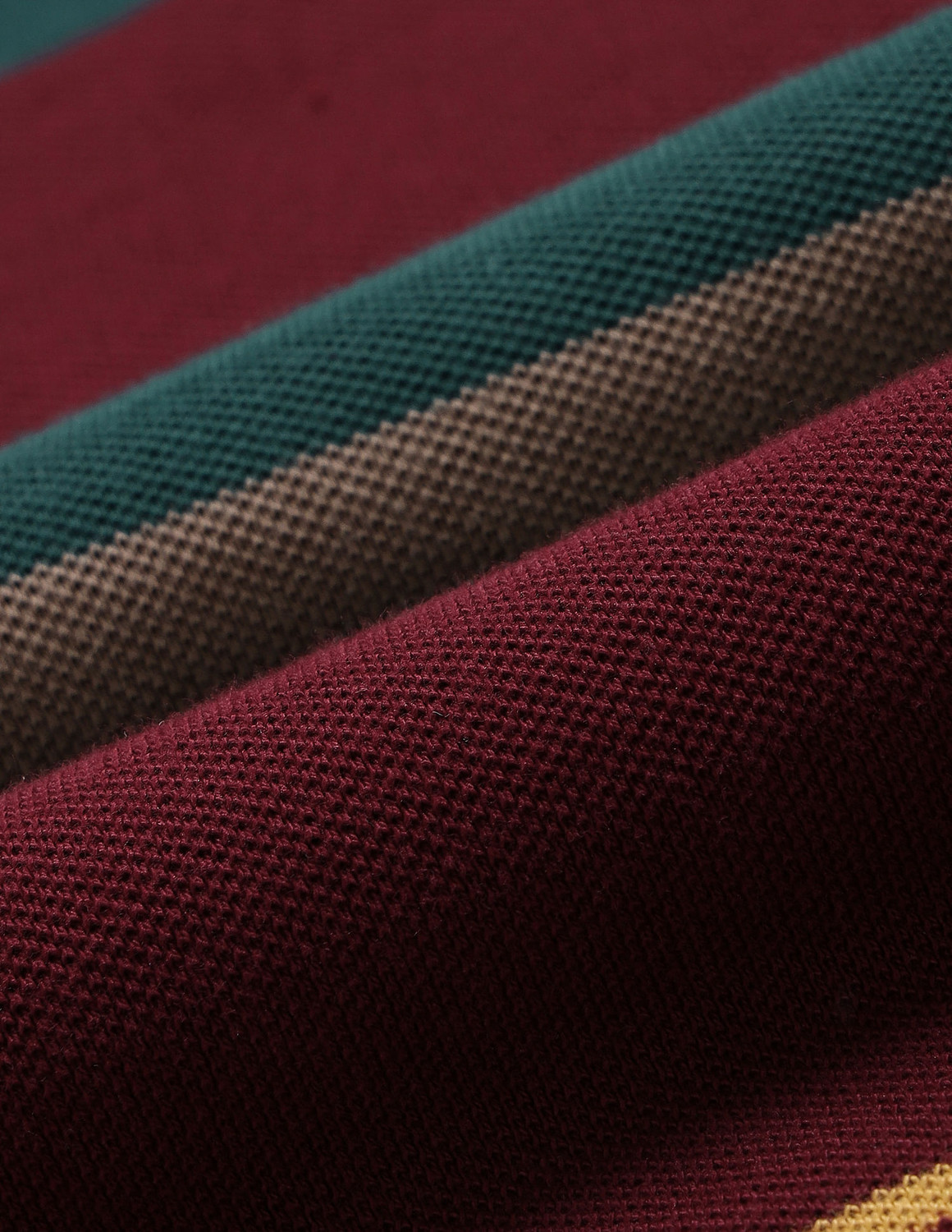 Image of ARROW Striped Men Polo Neck Multicolor T-Shirt