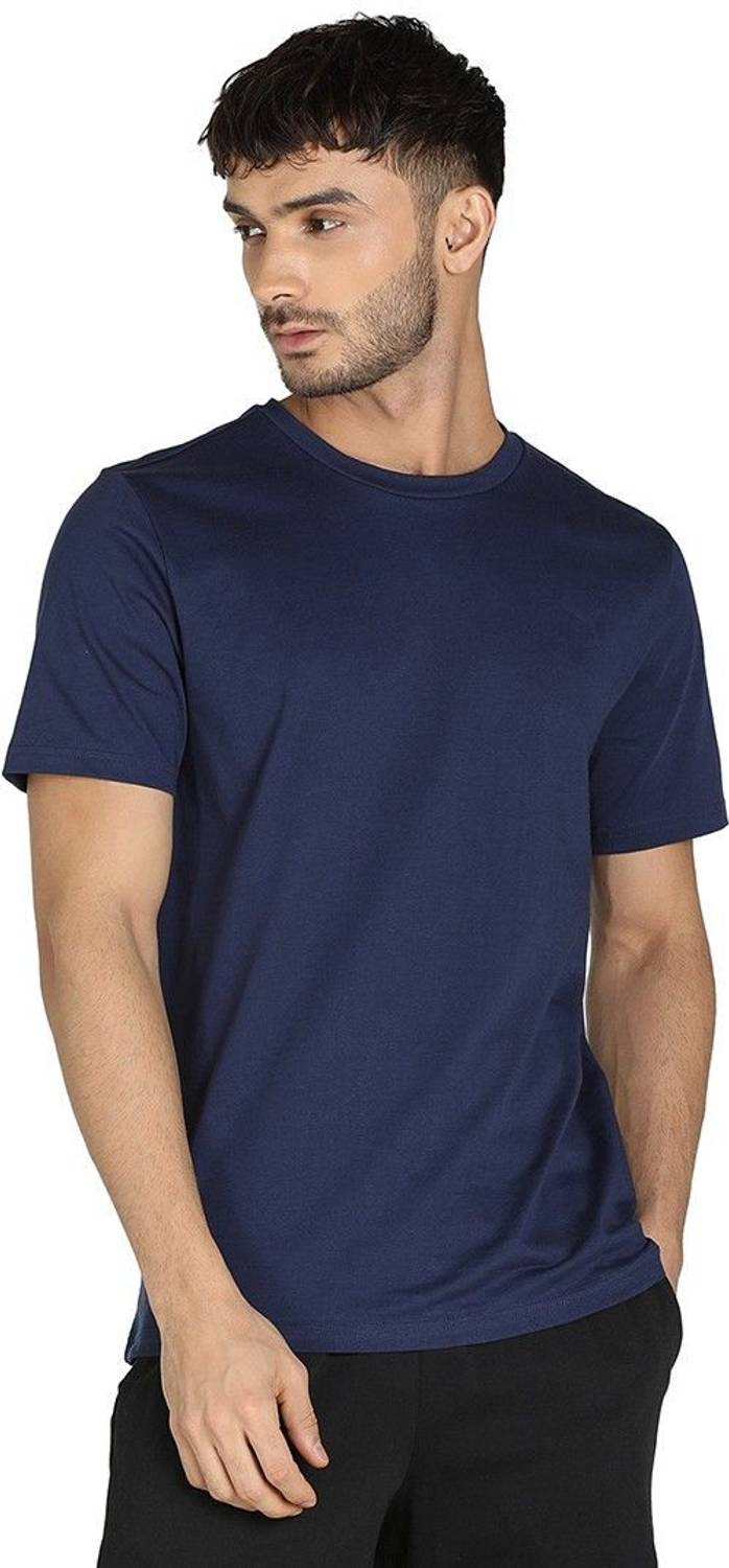 PUMA Crew Neck Tee set -Pk of 2 Men Solid Round Neck Cotton Blend
