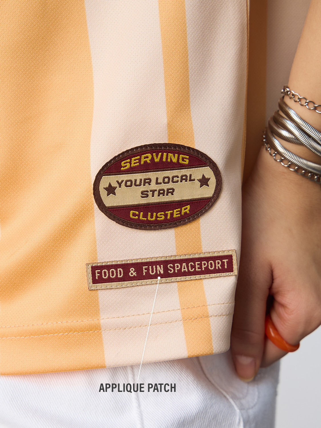 Image of The Souled Store Typography Women V Neck Brown T-Shirt