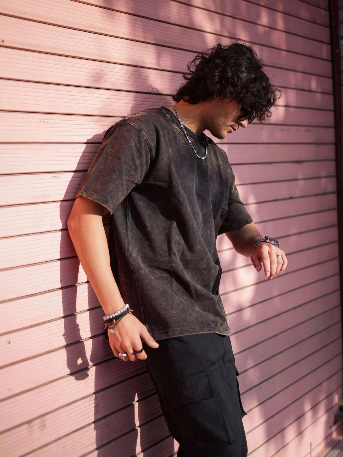 BEEFITS Men Crew Neck Black T-Shirt