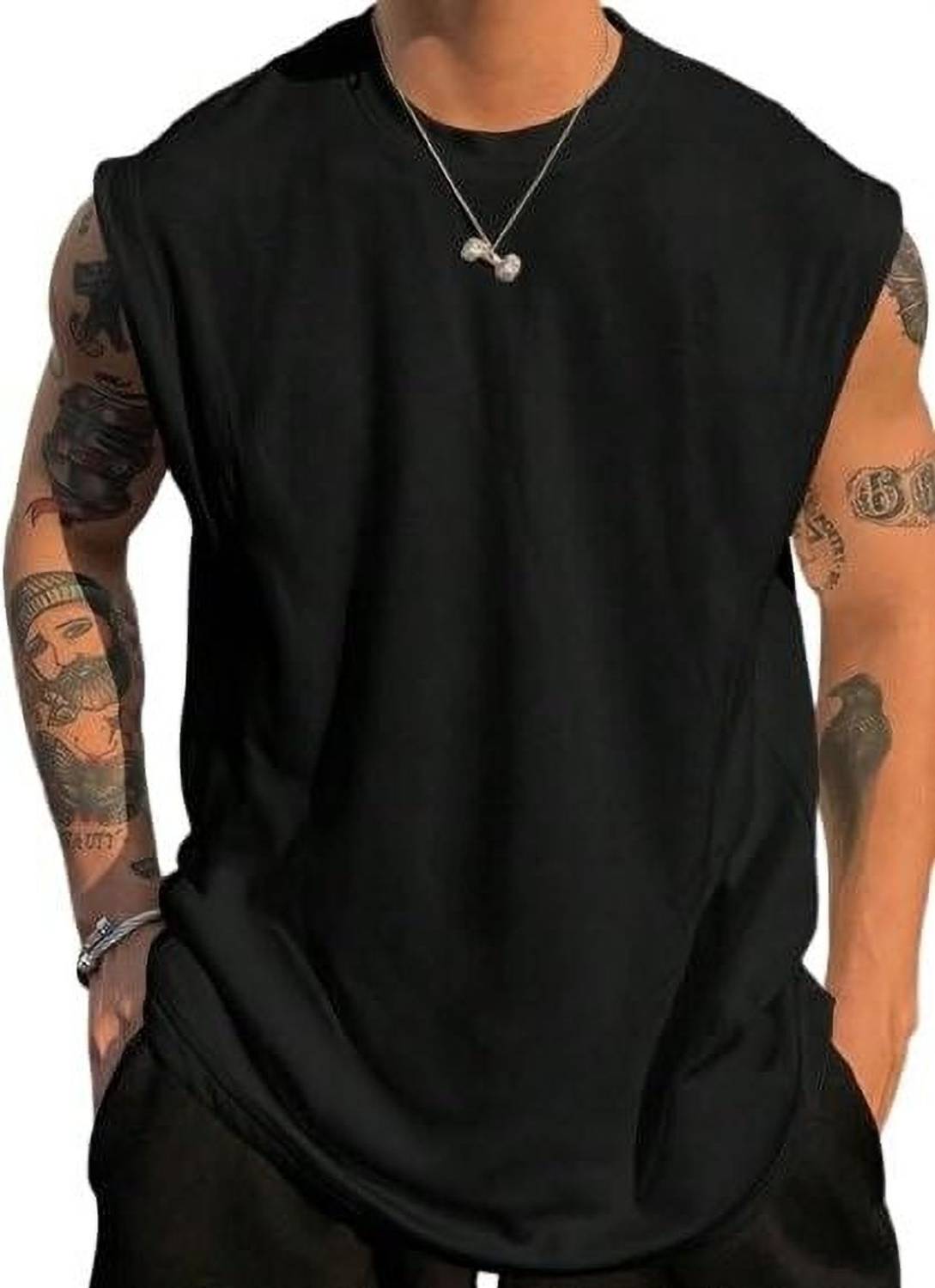 Blendora Solid Men Round Neck Black T-Shirt