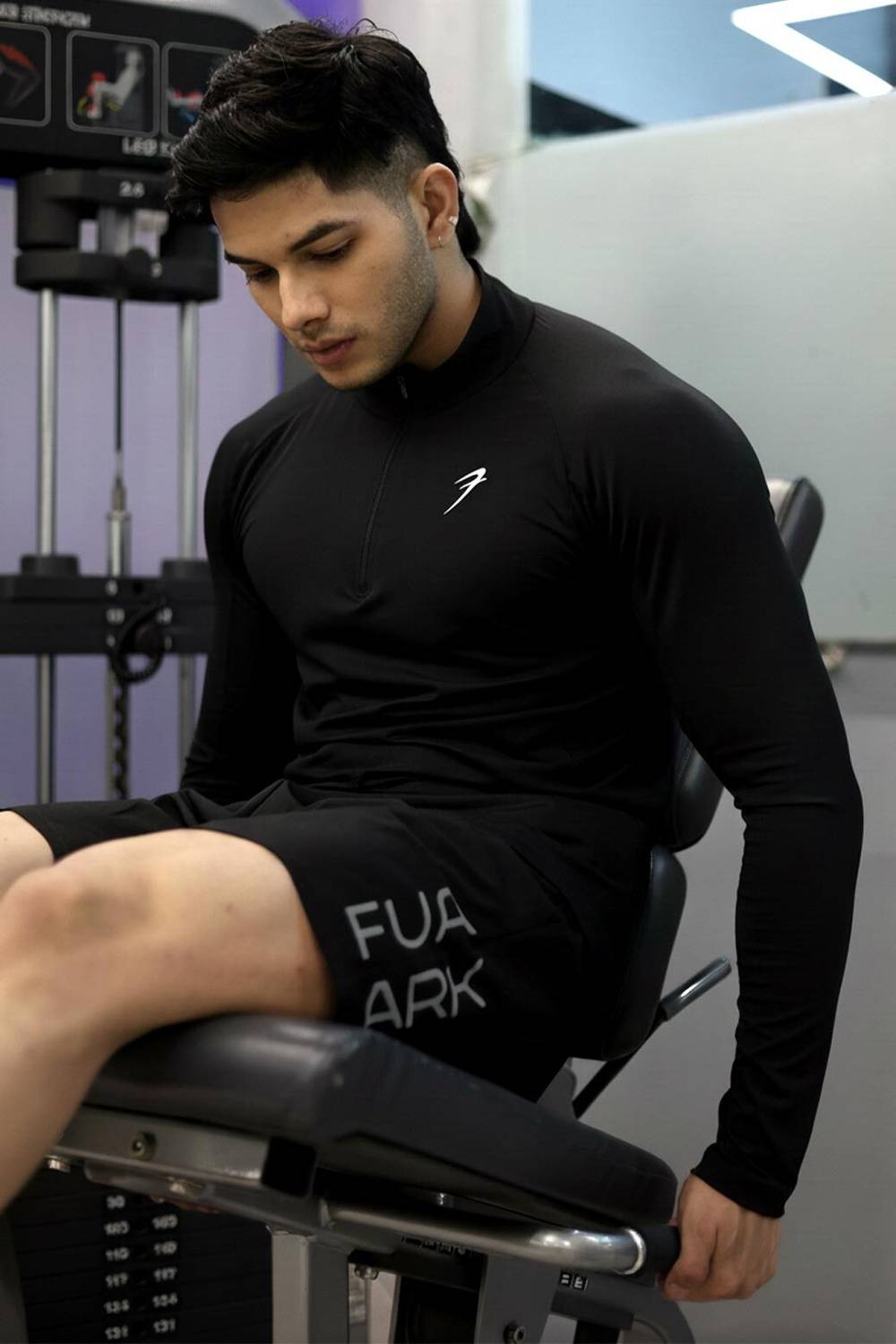 FuaarK Men High Neck Black T-Shirt - Image 3