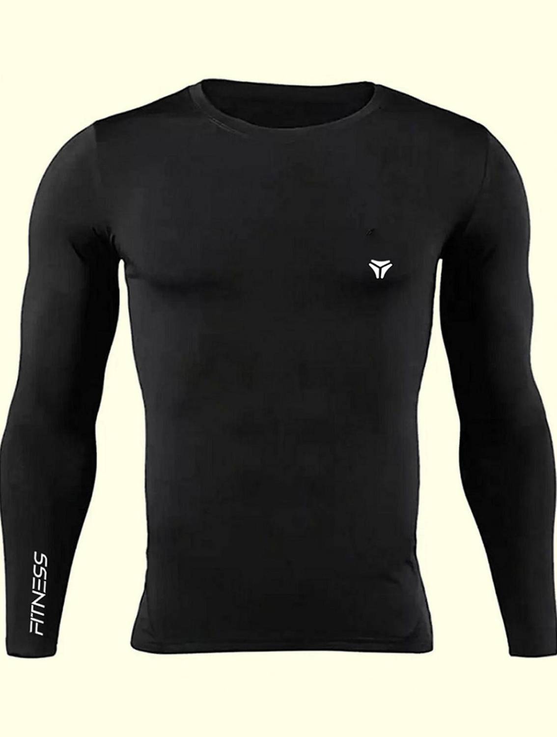 Kyk Men Black Round Neck T-Shirt