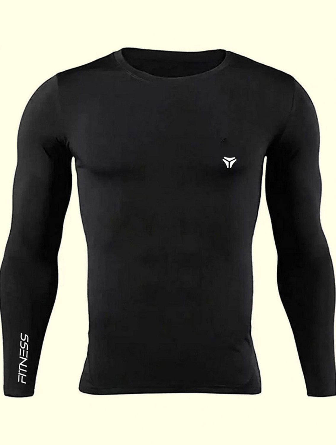 Image of Kyk Solid Men Round Neck Black T-Shirt