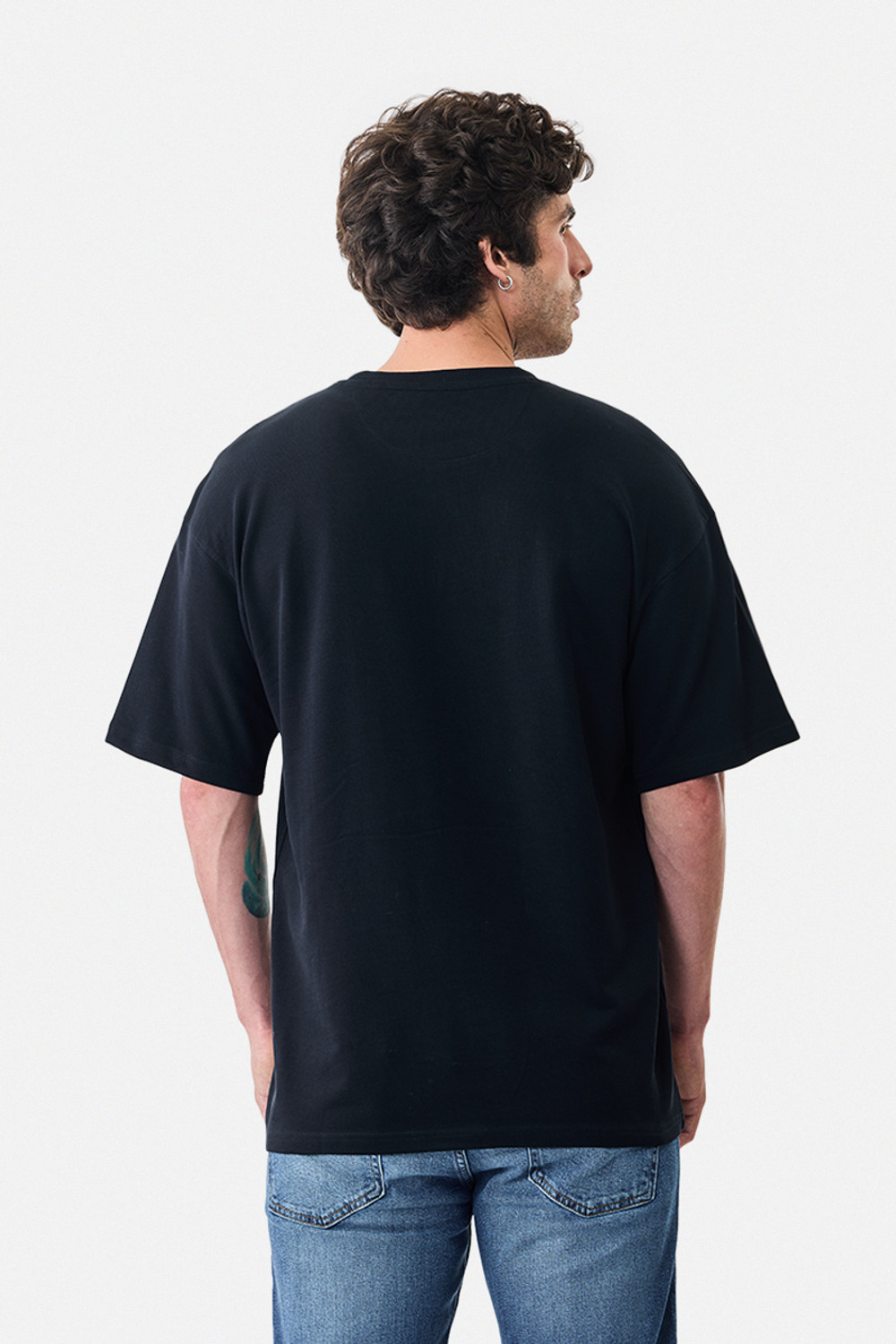 Image of Snitch Graphic Print Men Round Neck Black T-Shirt
