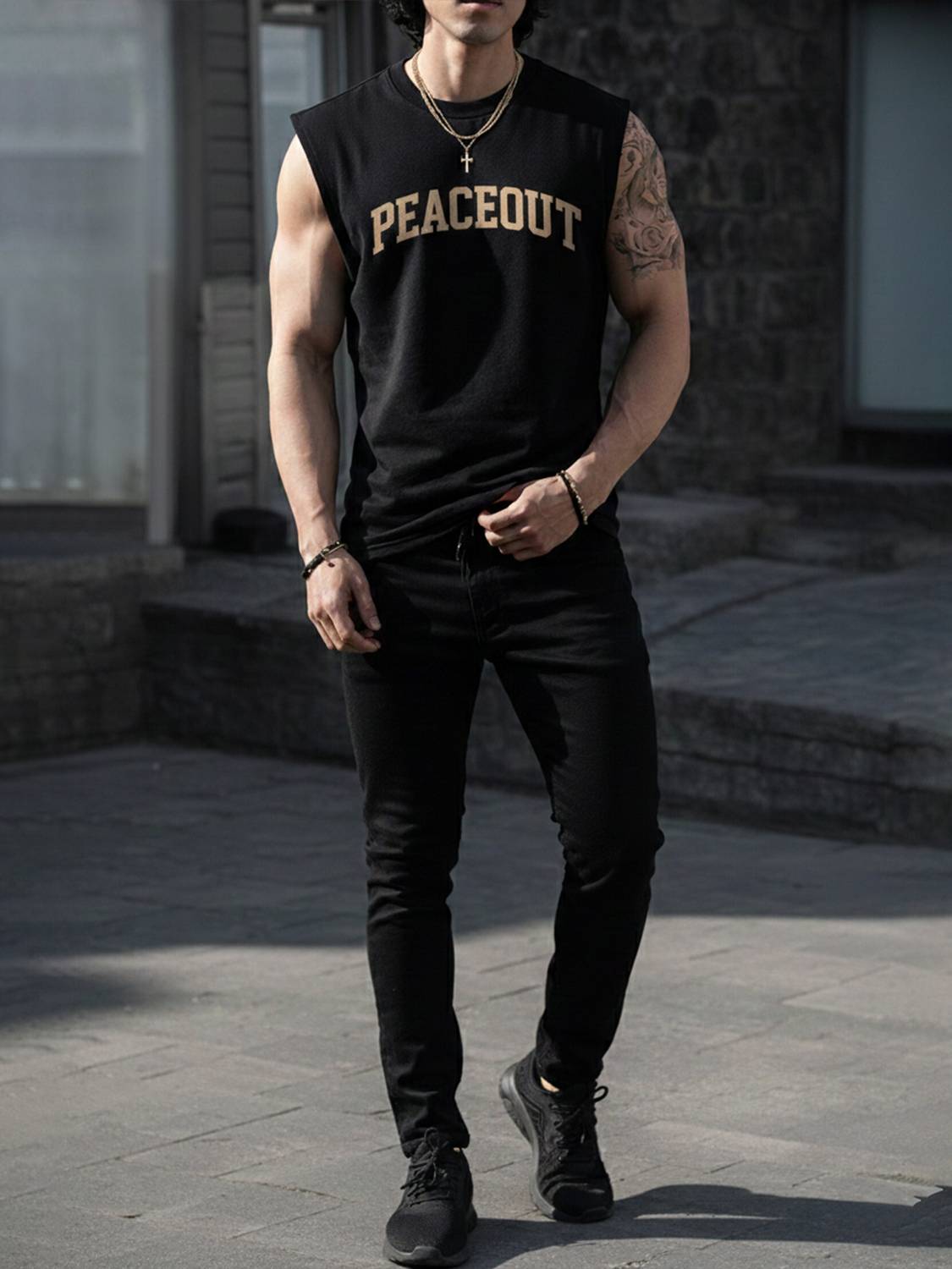 Jump Cuts Men Black T-Shirt - Image 5