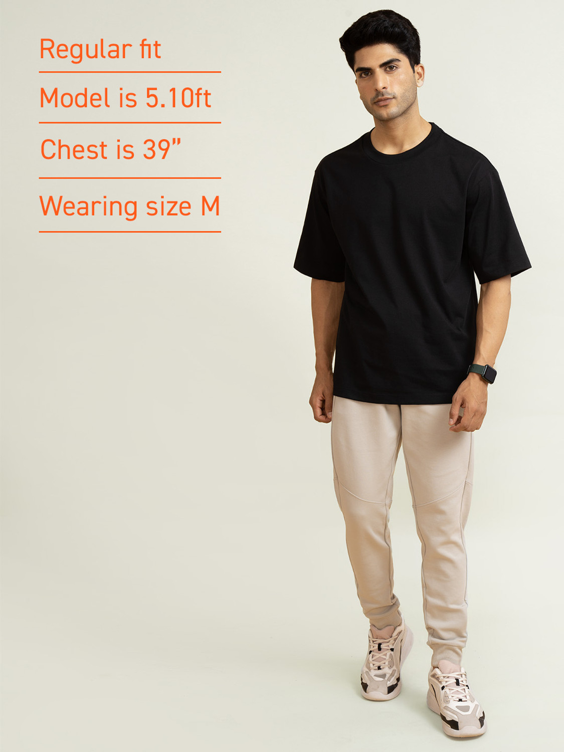 Image of Damensch Solid Men Round Neck Black T-Shirt
