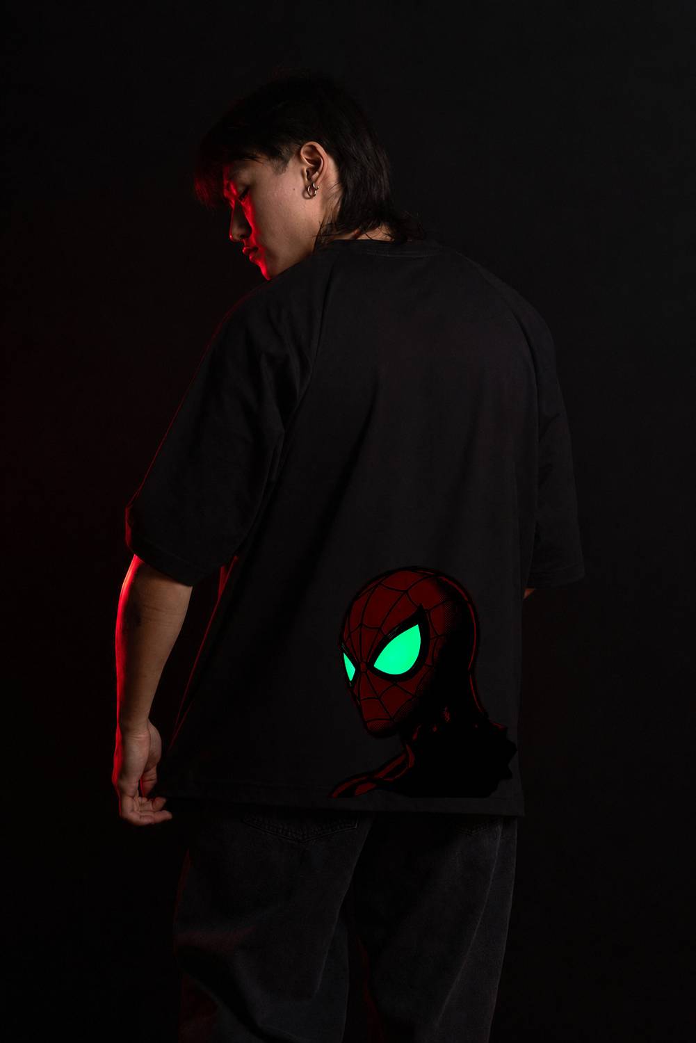 SKRATS Graphic Print Men Black, Red T-Shirt - Image 3
