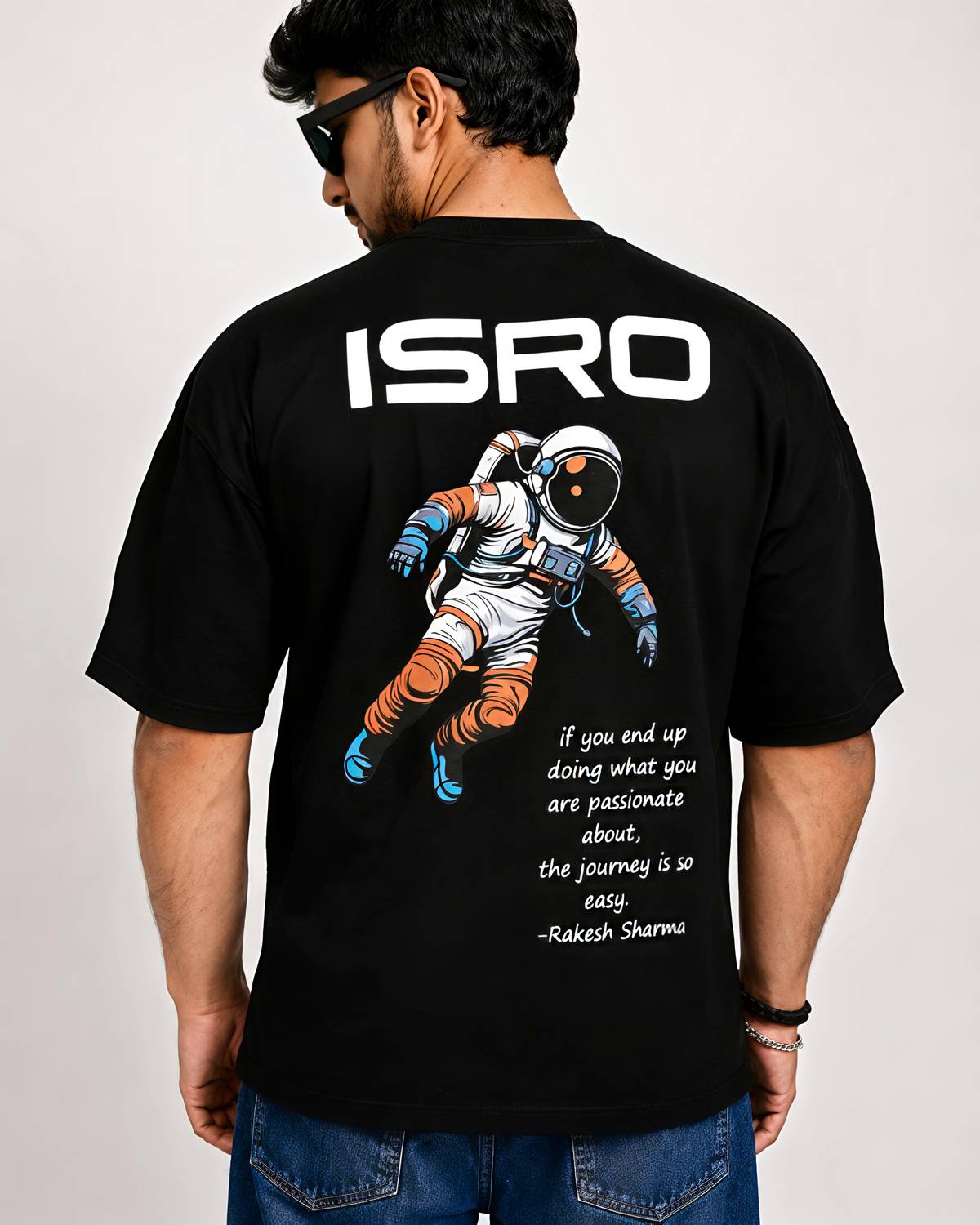 BEARION THE INDIAN BEAR Black T-Shirt - Image 5