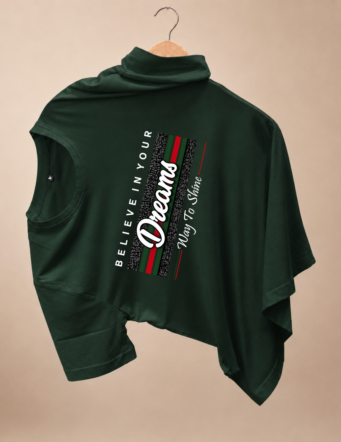 Image of Magneto Graphic Print Men Round Neck Green T-Shirt