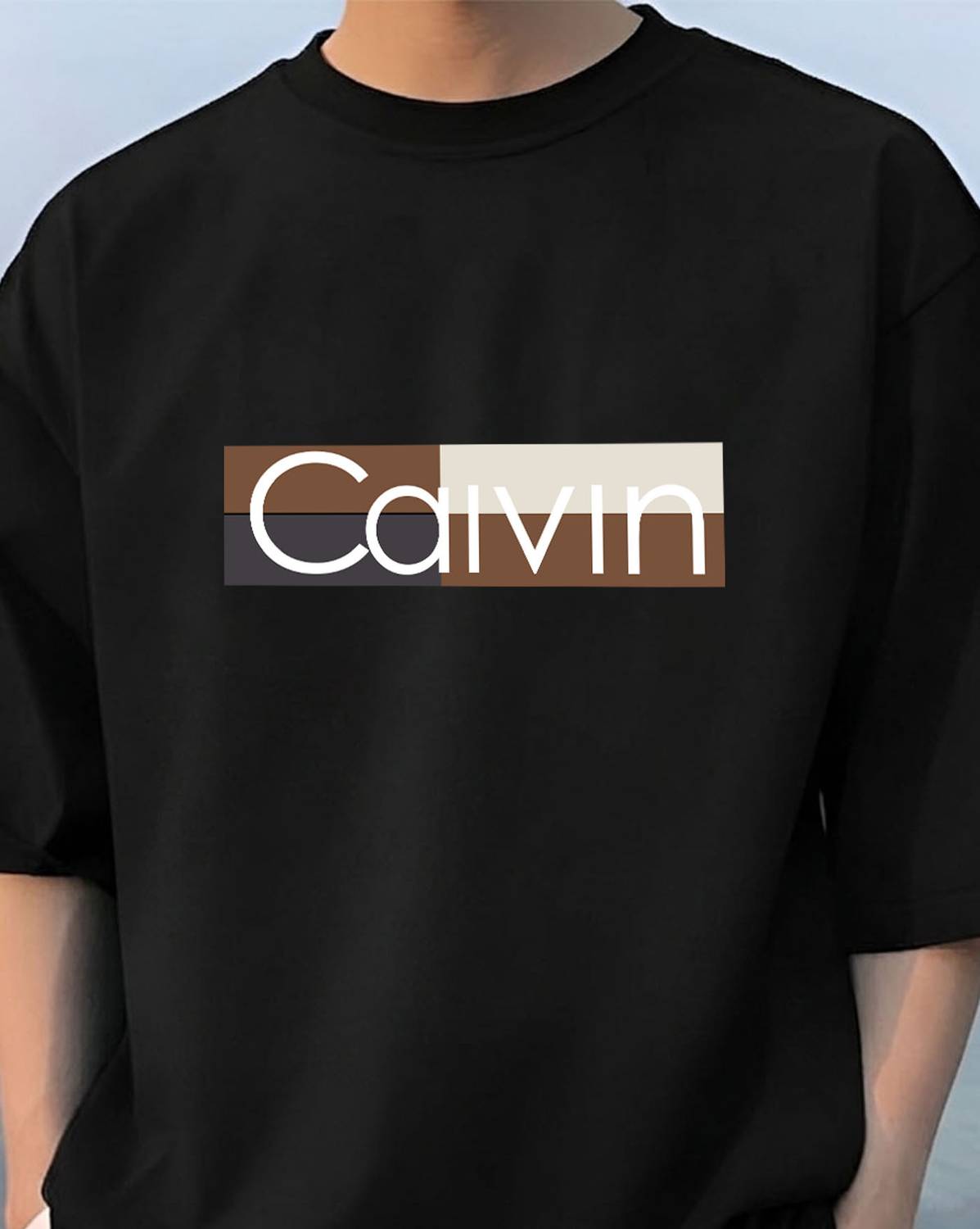 Flipkart SmartBuy Printed Men Round Neck Black T-Shirt - Image 4