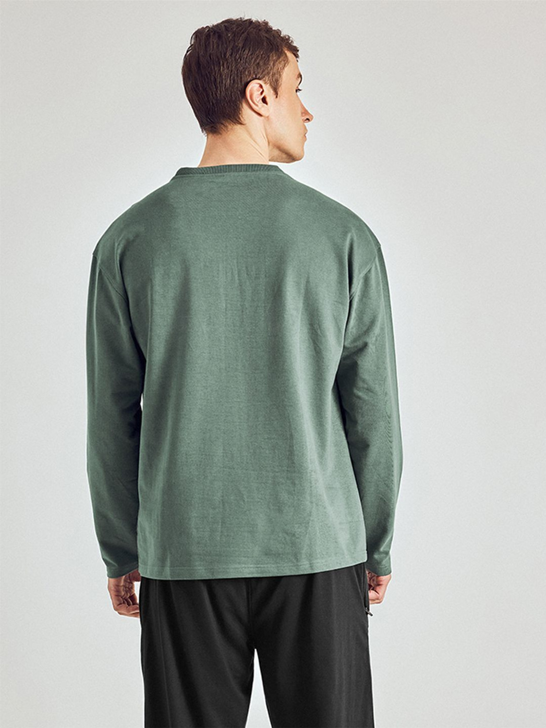 Image of Pepe Jeans Solid Men Round Neck Green T-Shirt