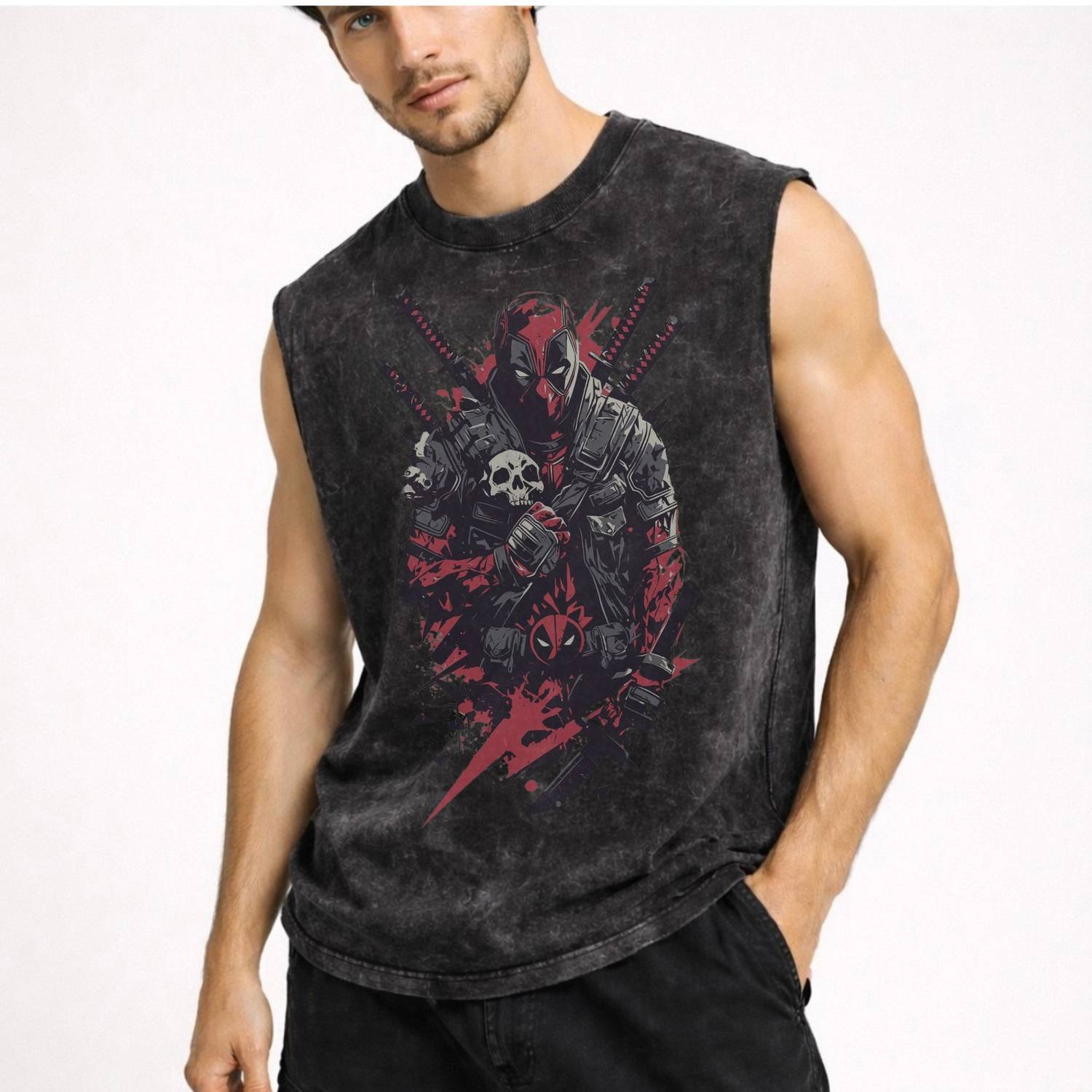 PERKYYWEAR Black Round Neck Printed T-Shirt - Image 1
