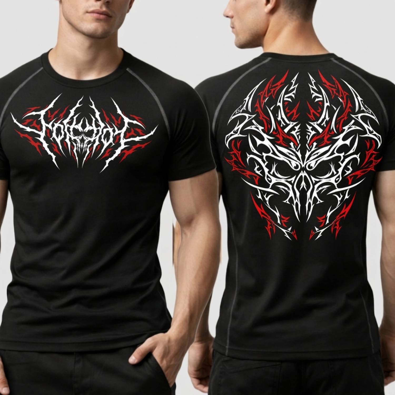 Wayup Black Round Neck Graphic Print T-Shirt - Image 4