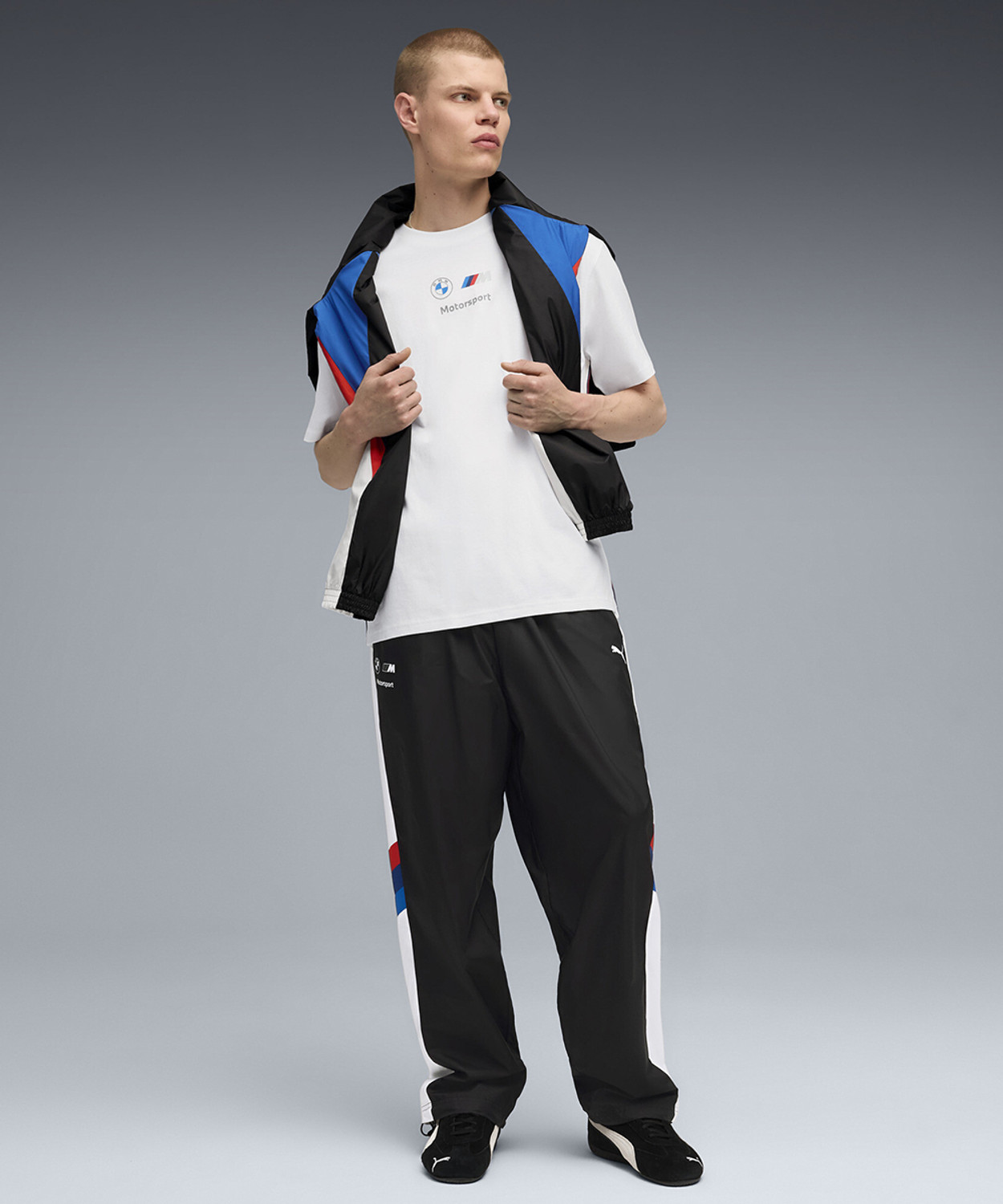 Image of PUMA Printed Men Crew Neck White T-Shirt