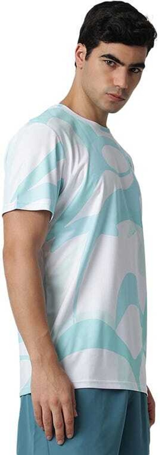 Image of Asics Printed Men Round Neck White T-Shirt