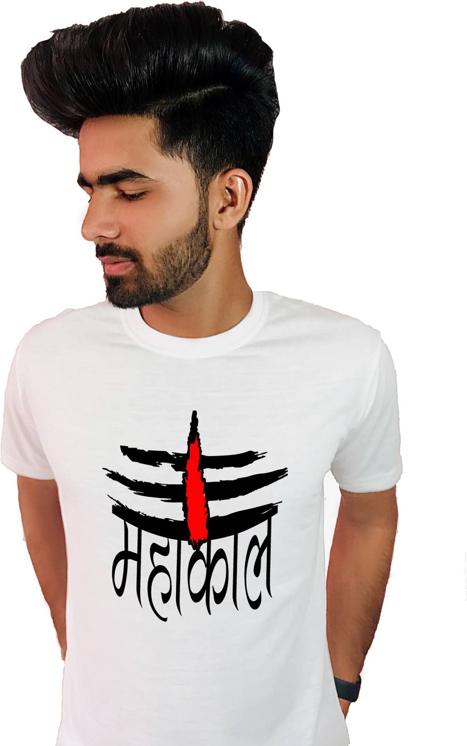 BalSo Printed Men Round Neck White T-Shirt