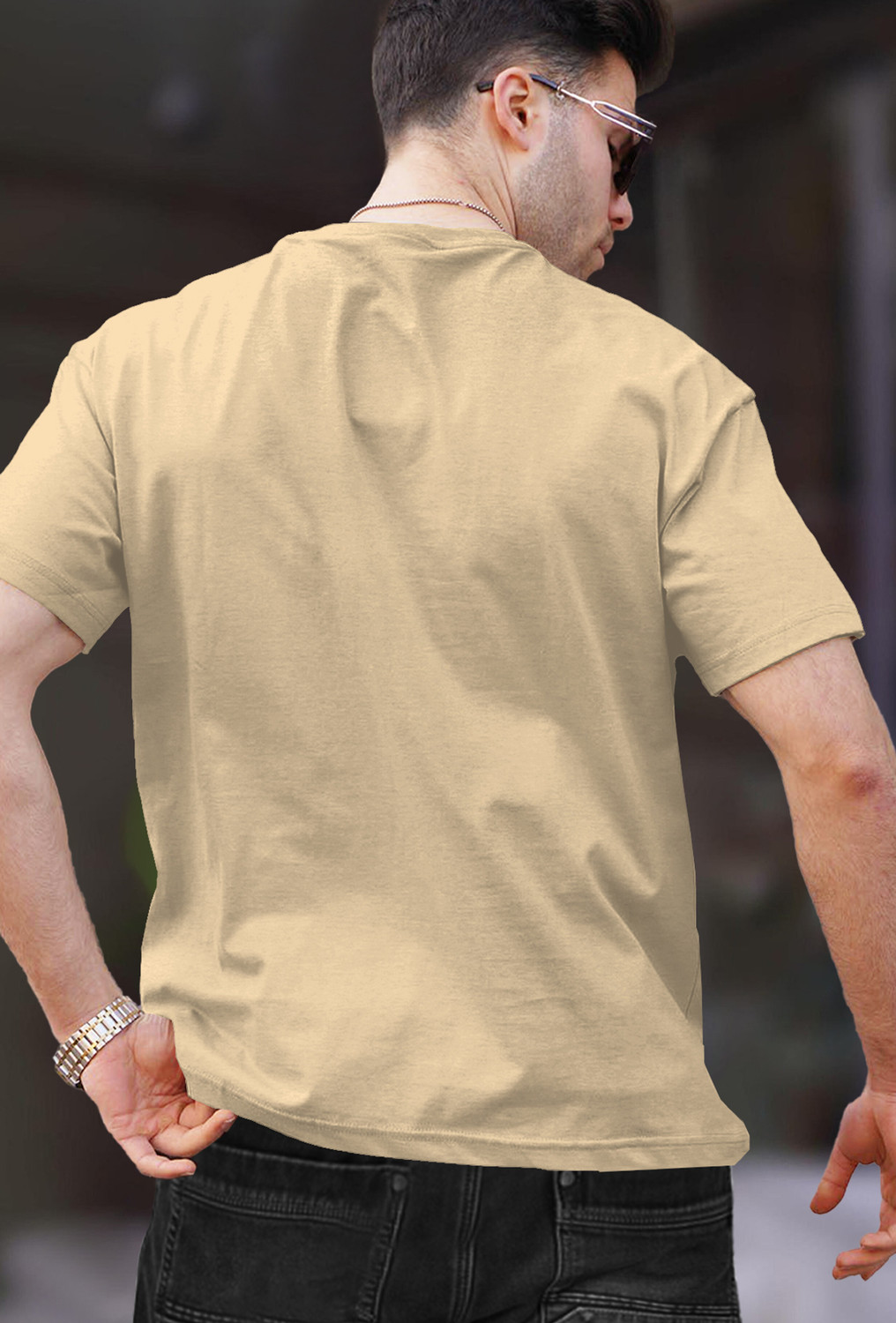 Image of TRIPR Solid Men Multicolor T-Shirt