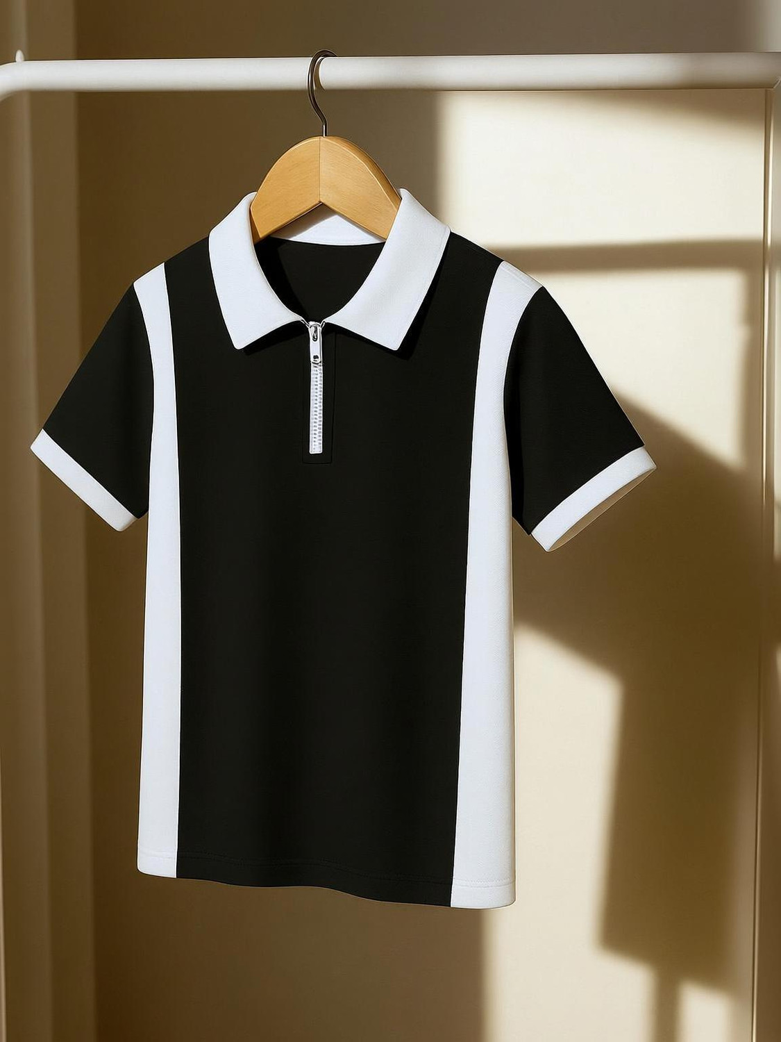 Image of Try This Boys Colorblock Cotton Blend Regular T Shirt (Multicolor, Pack of 1)